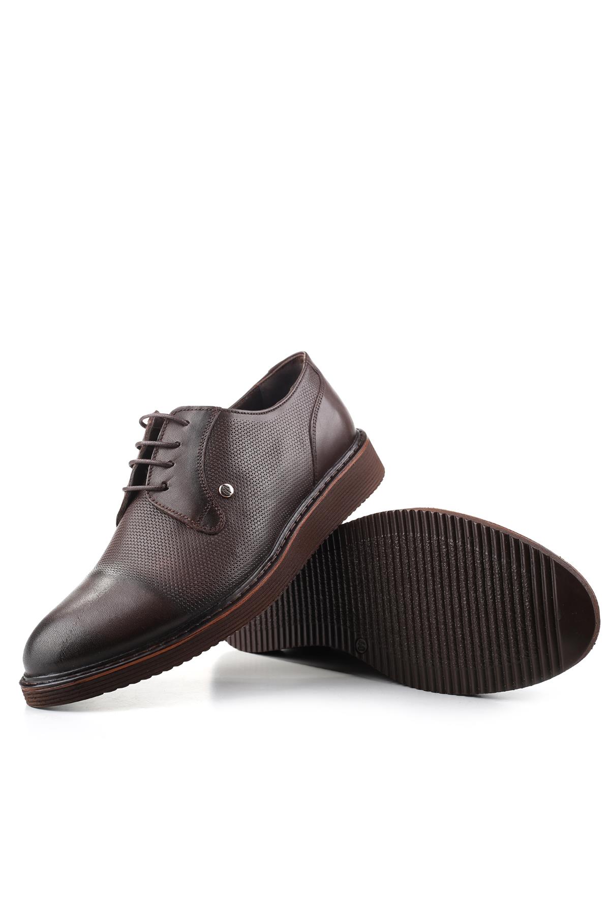 1005 Hakiki Deri Bağcıklı Hafif Taban Klasik Erkek Ayakkabı - Görsel 6