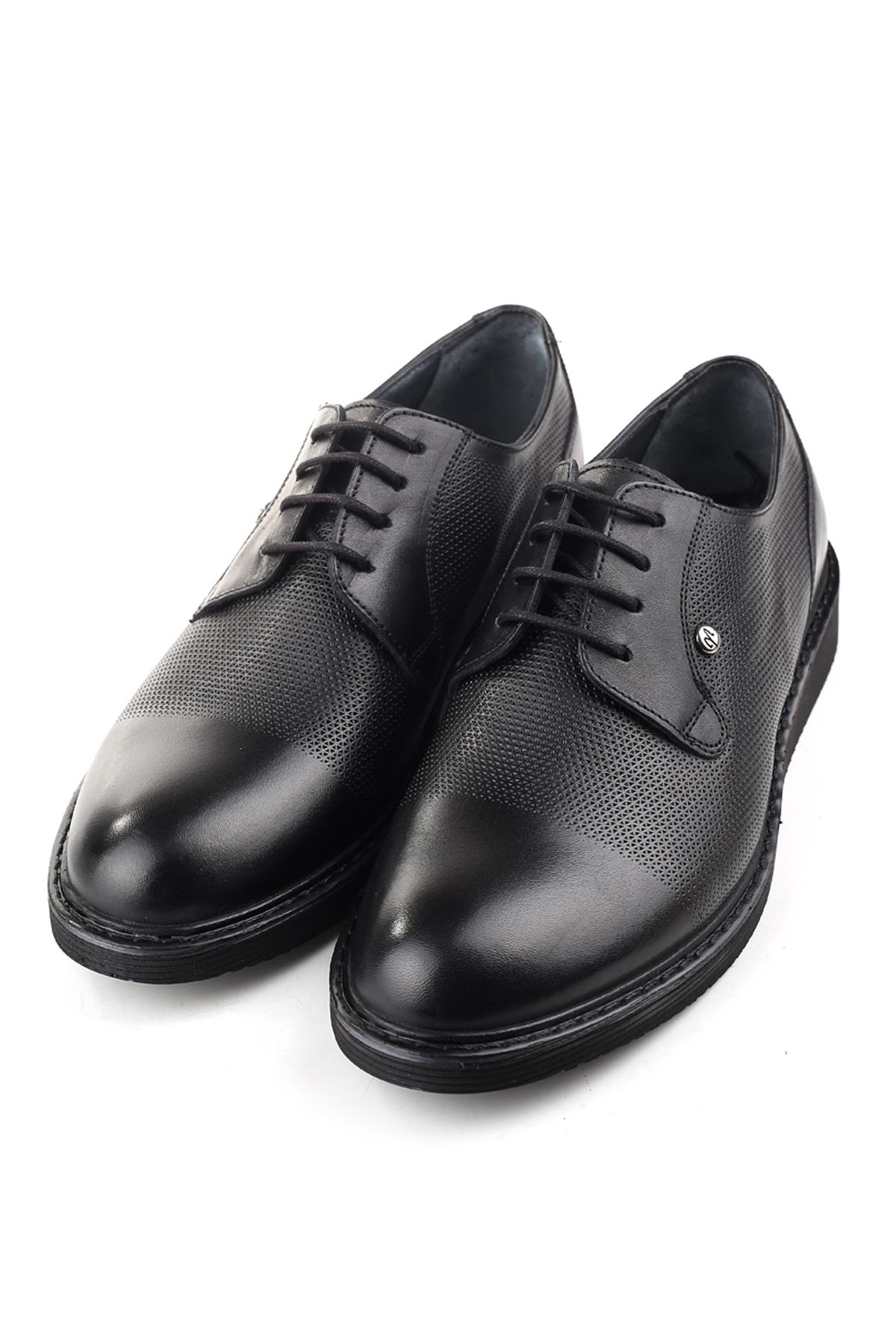 1005 Hakiki Deri Bağcıklı Hafif Taban Klasik Erkek Ayakkabı - Görsel 3