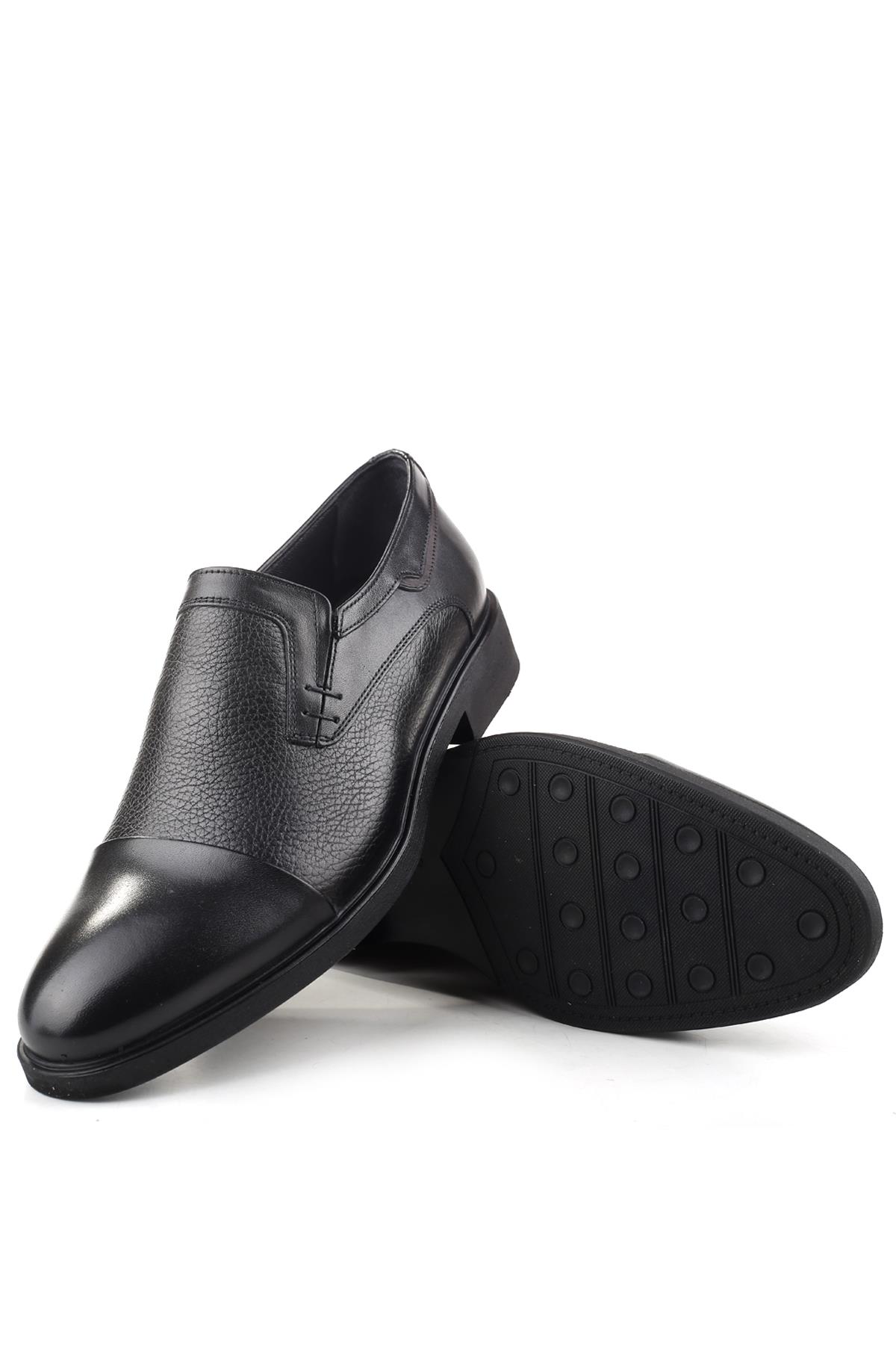 098 Hakiki Deri Bağcıksız Klasik Erkek Ayakkabı - Görsel 6