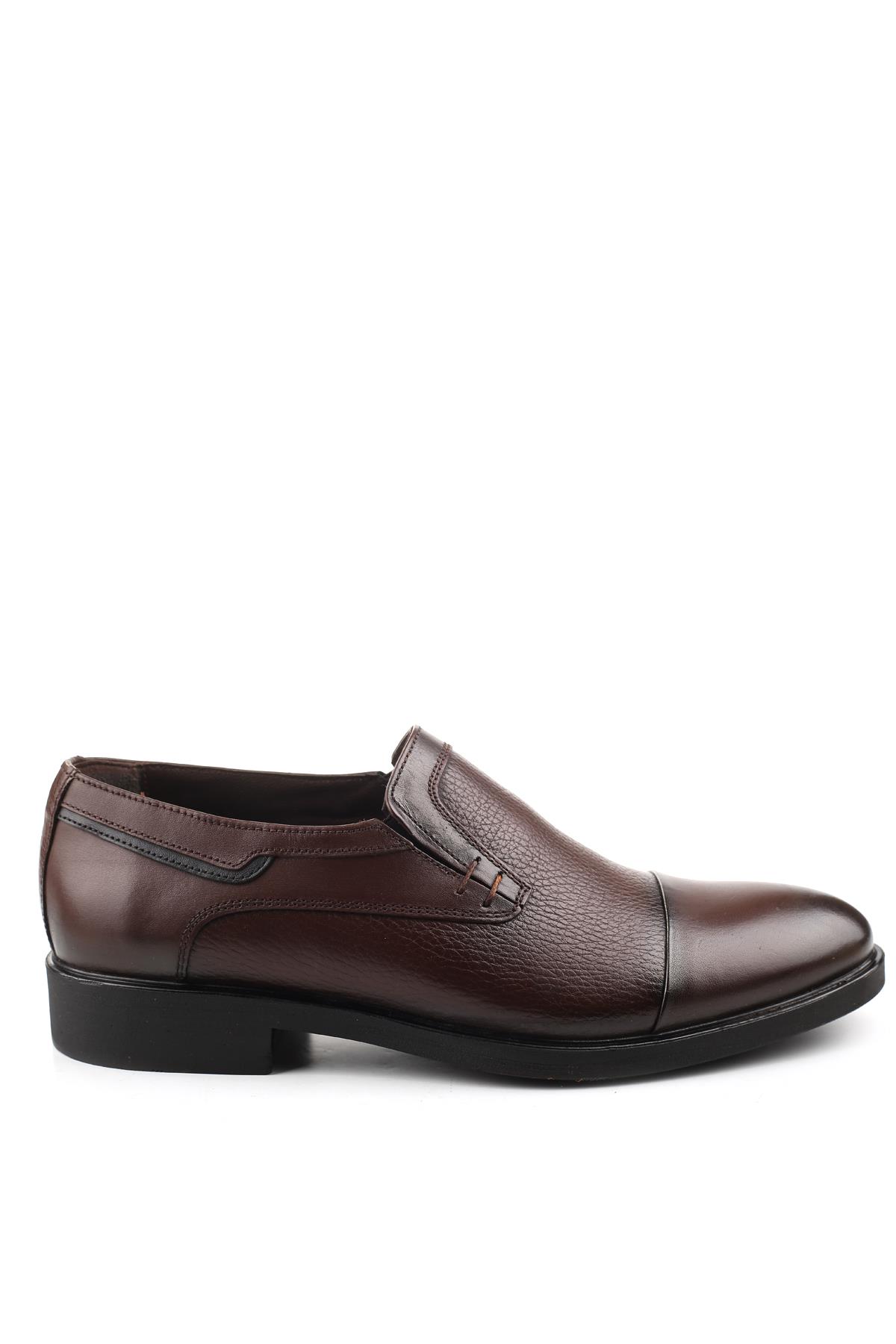 098 Hakiki Deri Bağcıksız Klasik Erkek Ayakkabı - Görsel 2