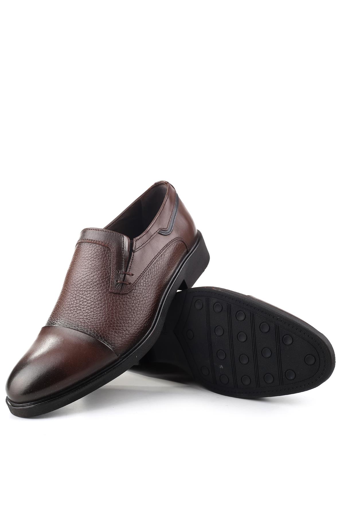 098 Hakiki Deri Bağcıksız Klasik Erkek Ayakkabı - Görsel 6
