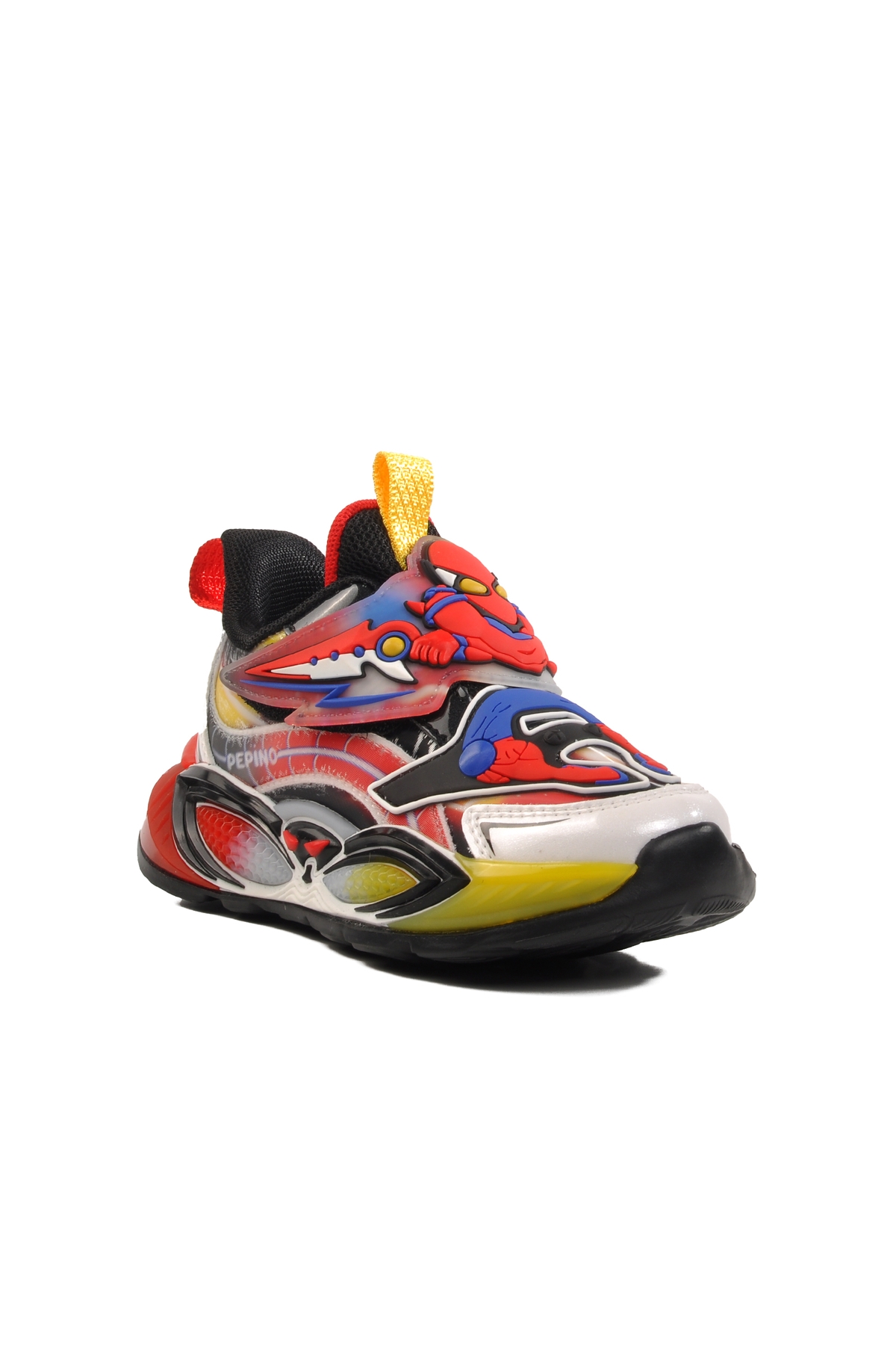 Siyah Kırmızı Cırtlı Unisex Çocuk Spor Ayakkabı 1943 P - Görsel 4