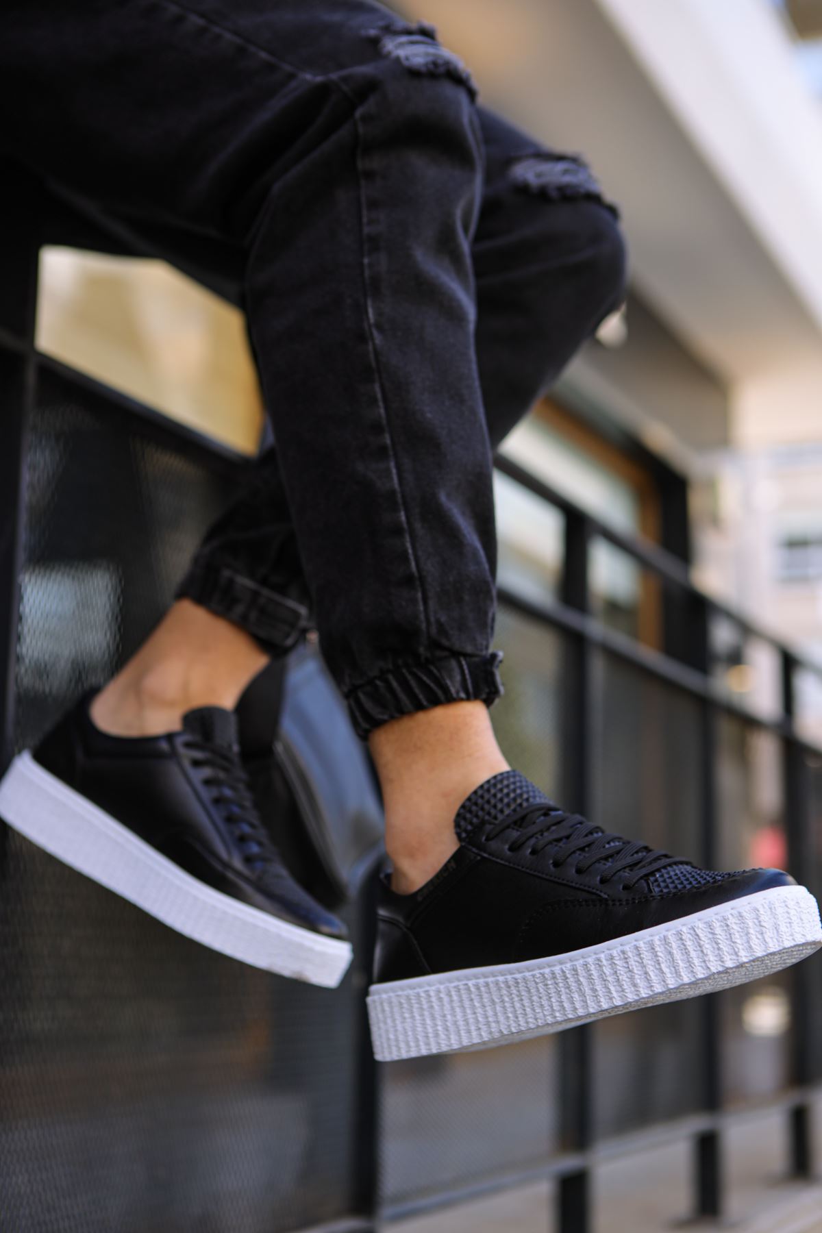 Bağcıklı Erkek Günlük Ayakkabı Siyah - Görsel 4