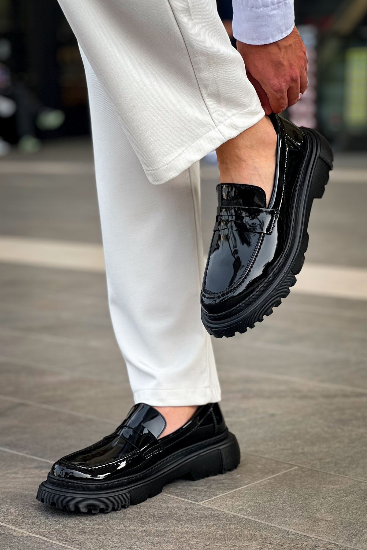 Düz Erkek Günlük Ayakkabı Siyah - Görsel 3