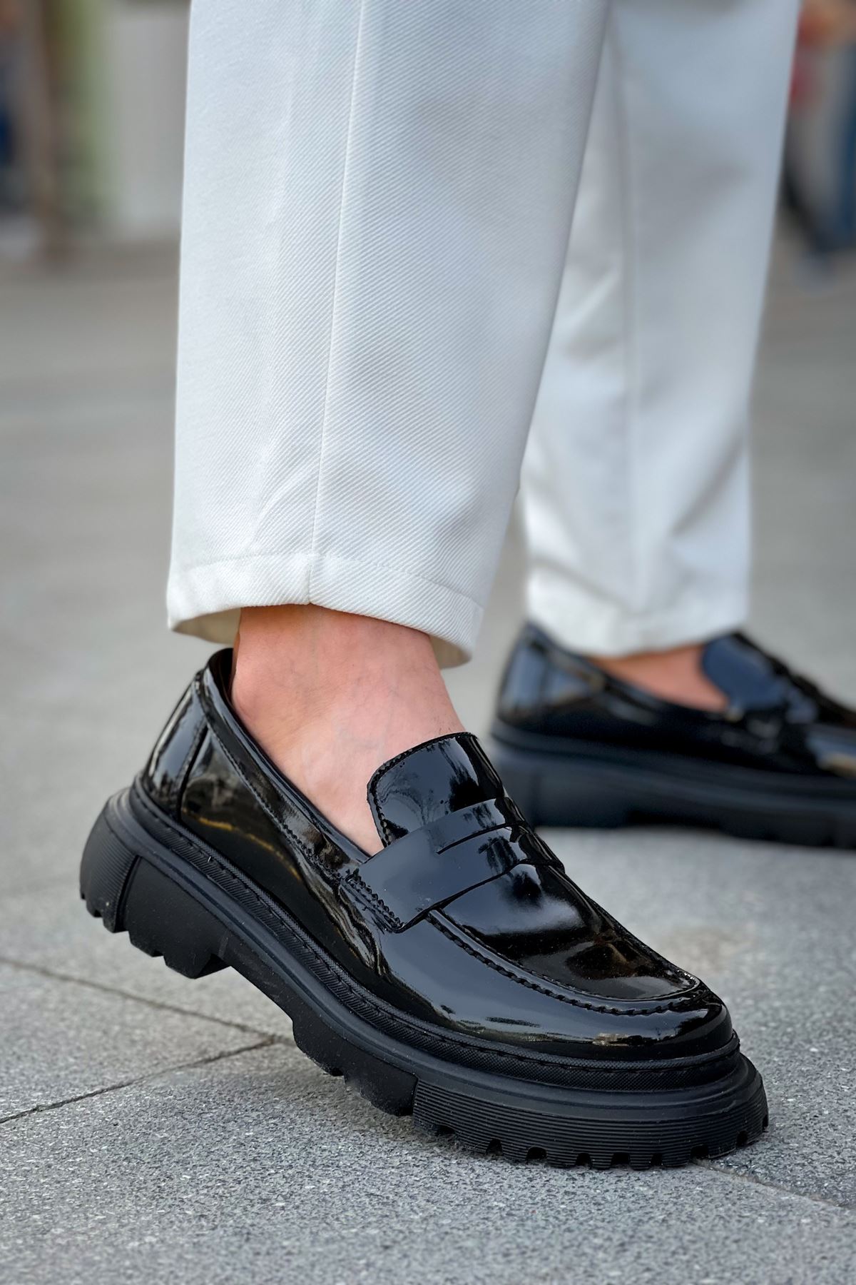Düz Erkek Günlük Ayakkabı Siyah - Görsel 4