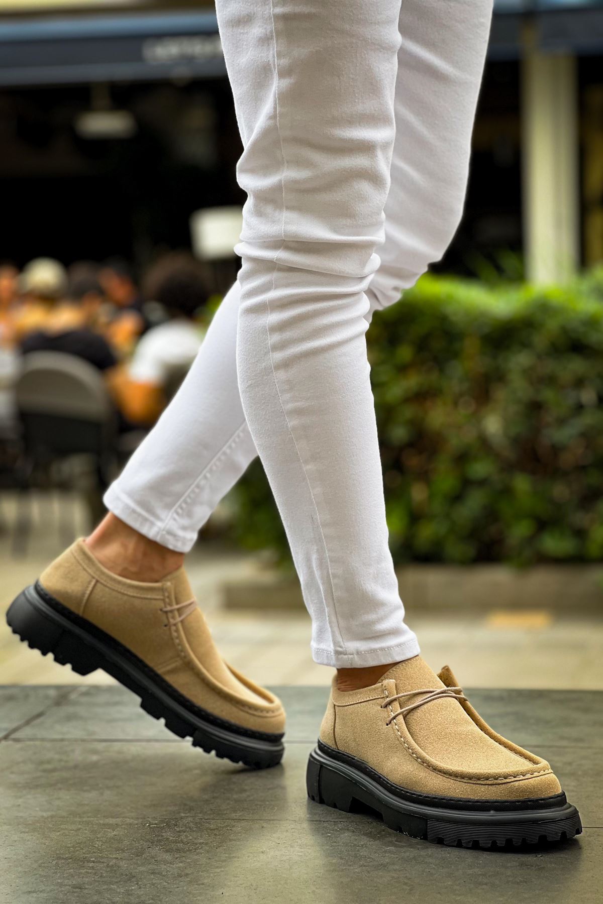 Bağcıklı Erkek Günlük Ayakkabı Bej - Görsel 6