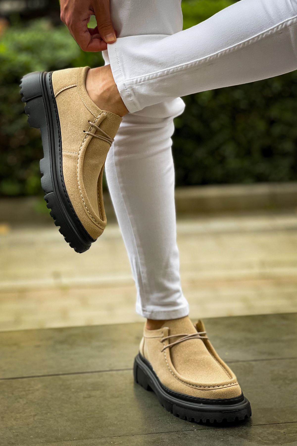 Bağcıklı Erkek Günlük Ayakkabı Bej - Görsel 7