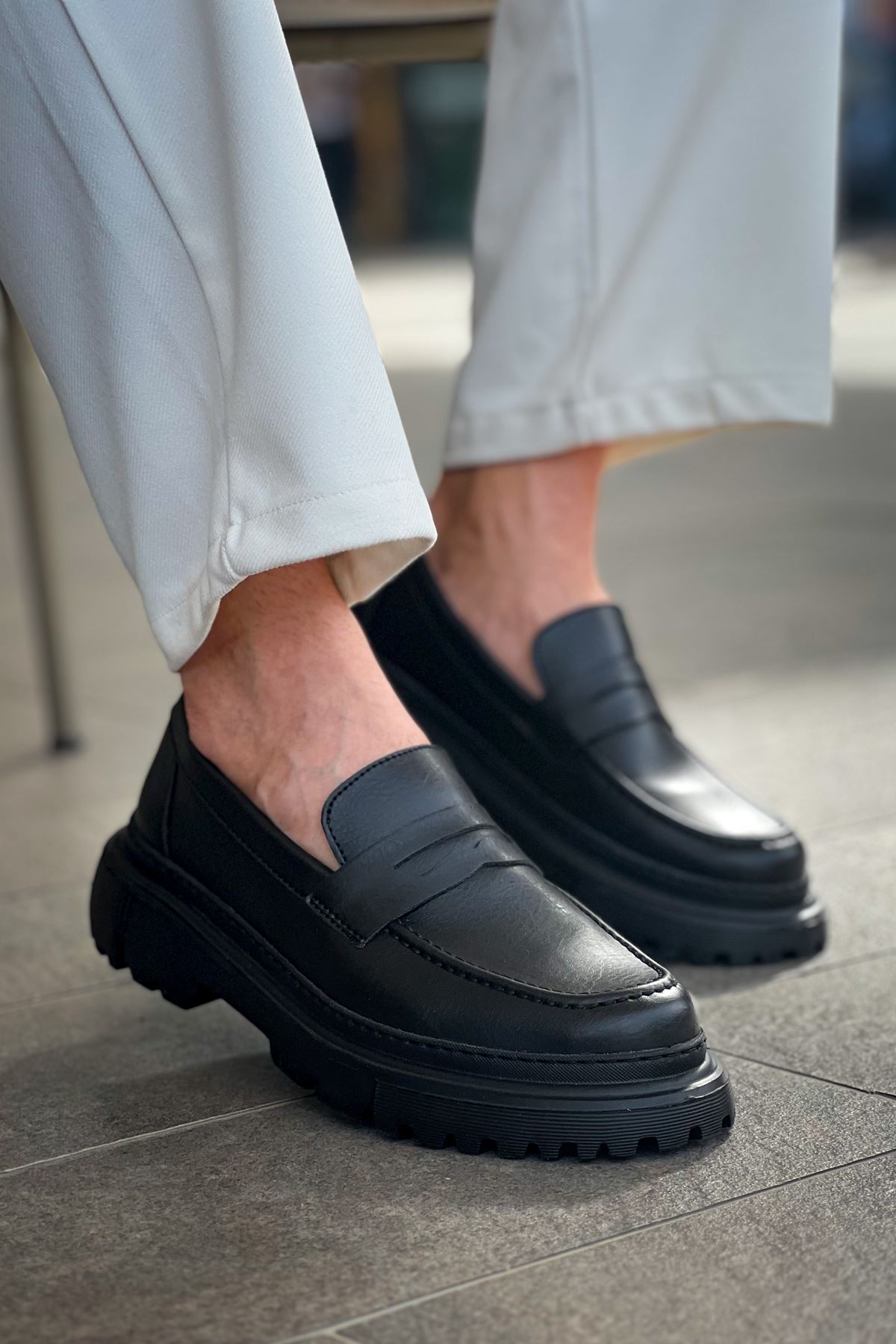 Düz Erkek Günlük Ayakkabı Siyah - Görsel 5