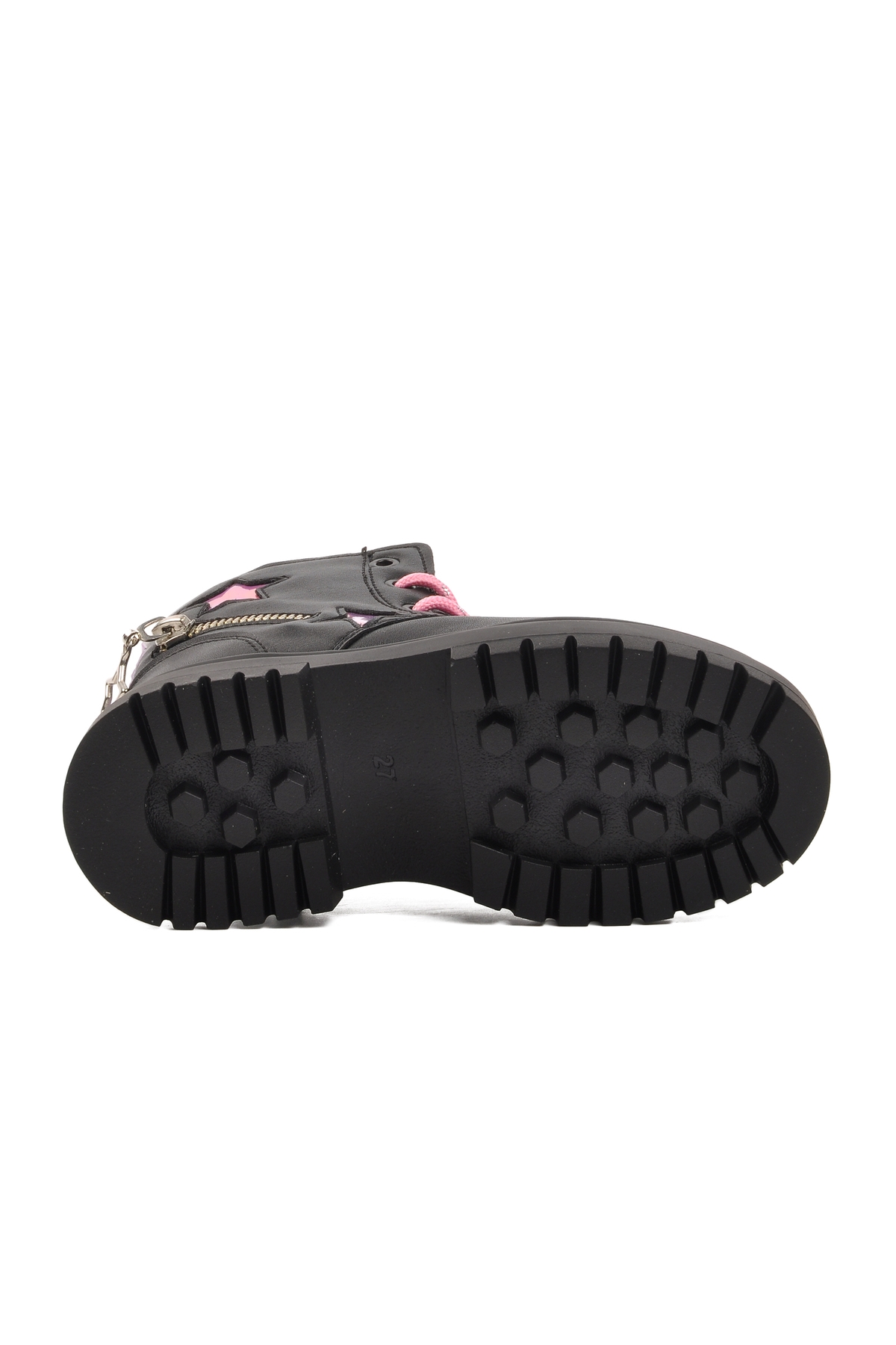 Siyah Pembe Poliüretan Kız Çocuk Bot - Görsel 6