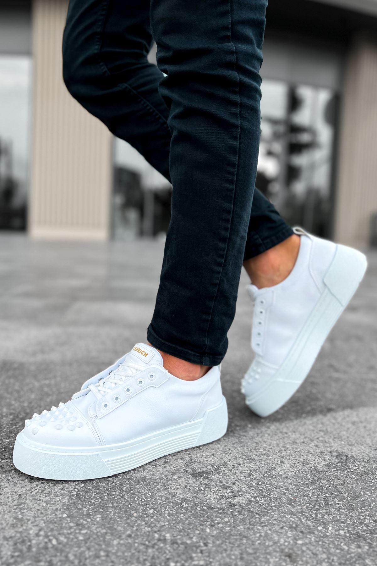 Bağcıklı Erkek Günlük Ayakkabı Beyaz - Görsel 4