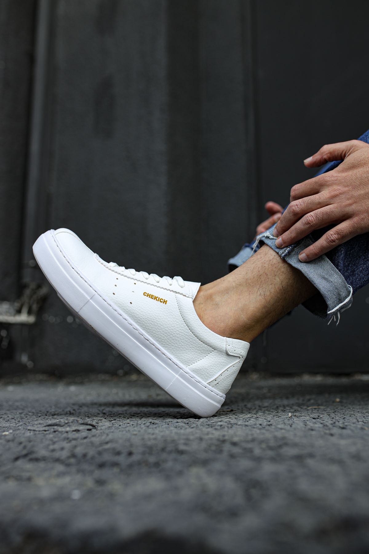 Bağcıklı Erkek Günlük Ayakkabı Beyaz - Görsel 3