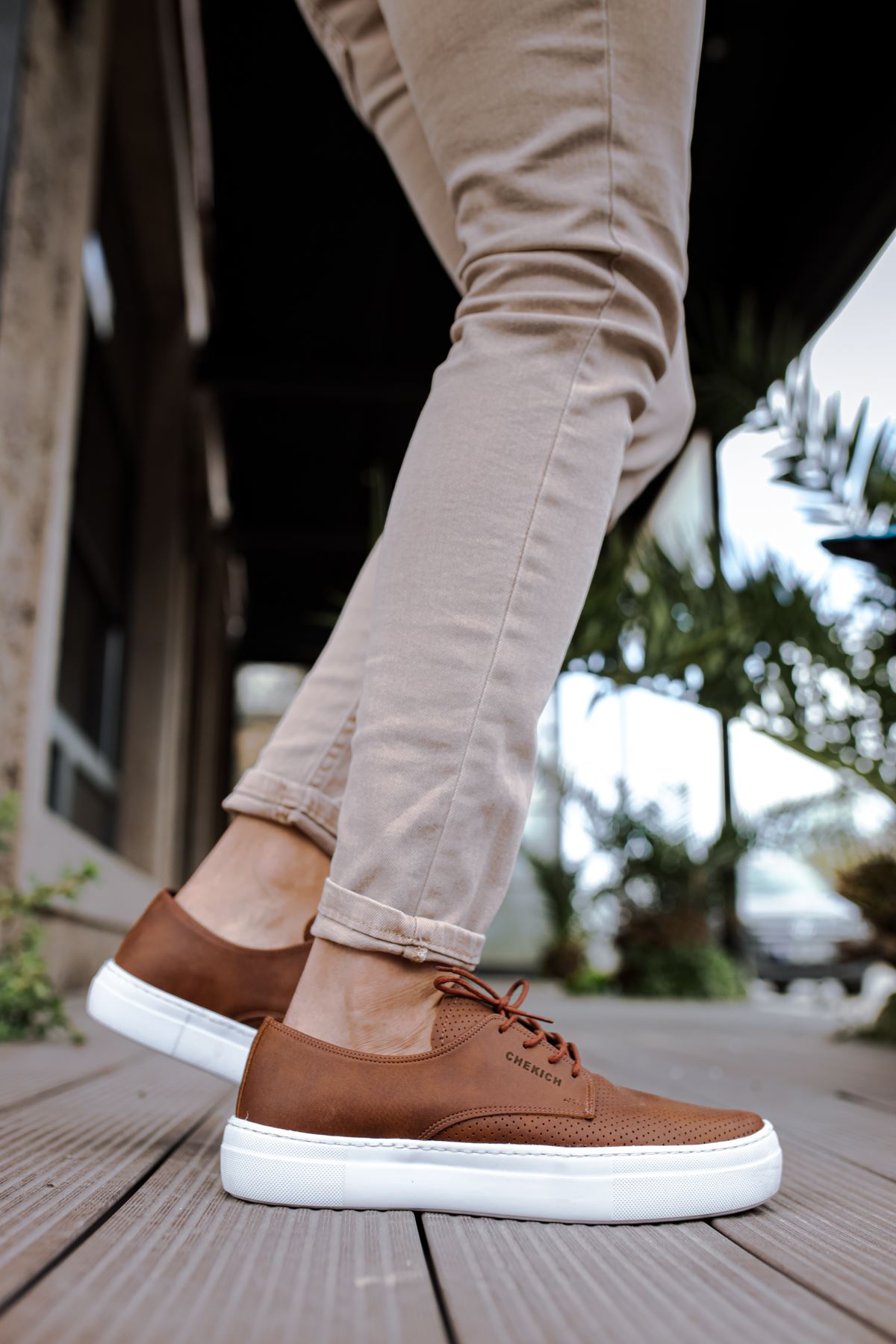 Bağcıklı Erkek Günlük Ayakkabı Taba - Görsel 4