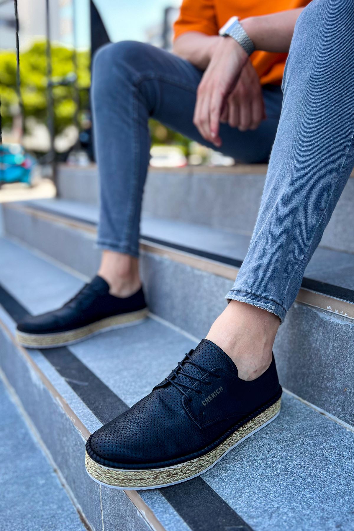 Bağcıklı Erkek Günlük Ayakkabı Siyah - Görsel 3