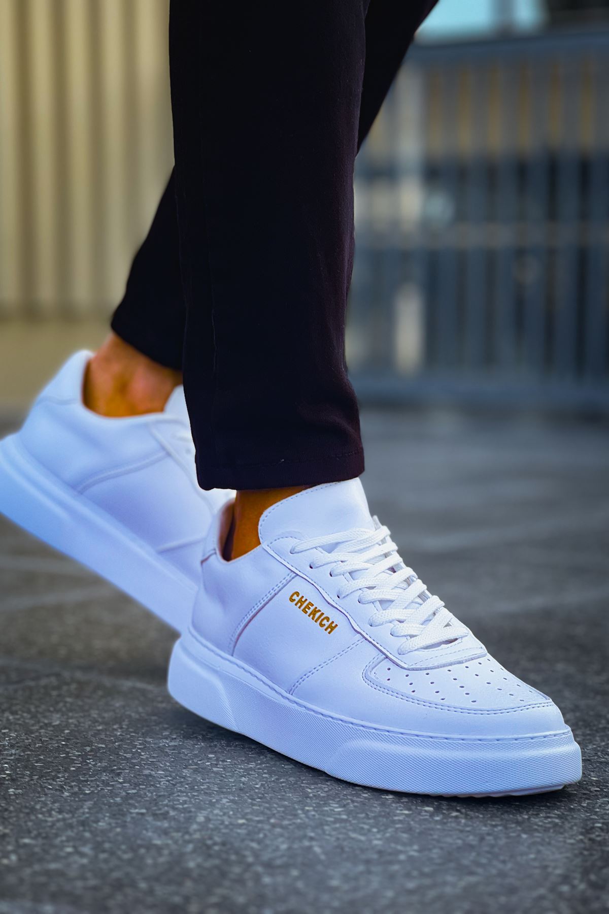 Bağcıklı Erkek Günlük Ayakkabı Beyaz Beyaz - Görsel 2