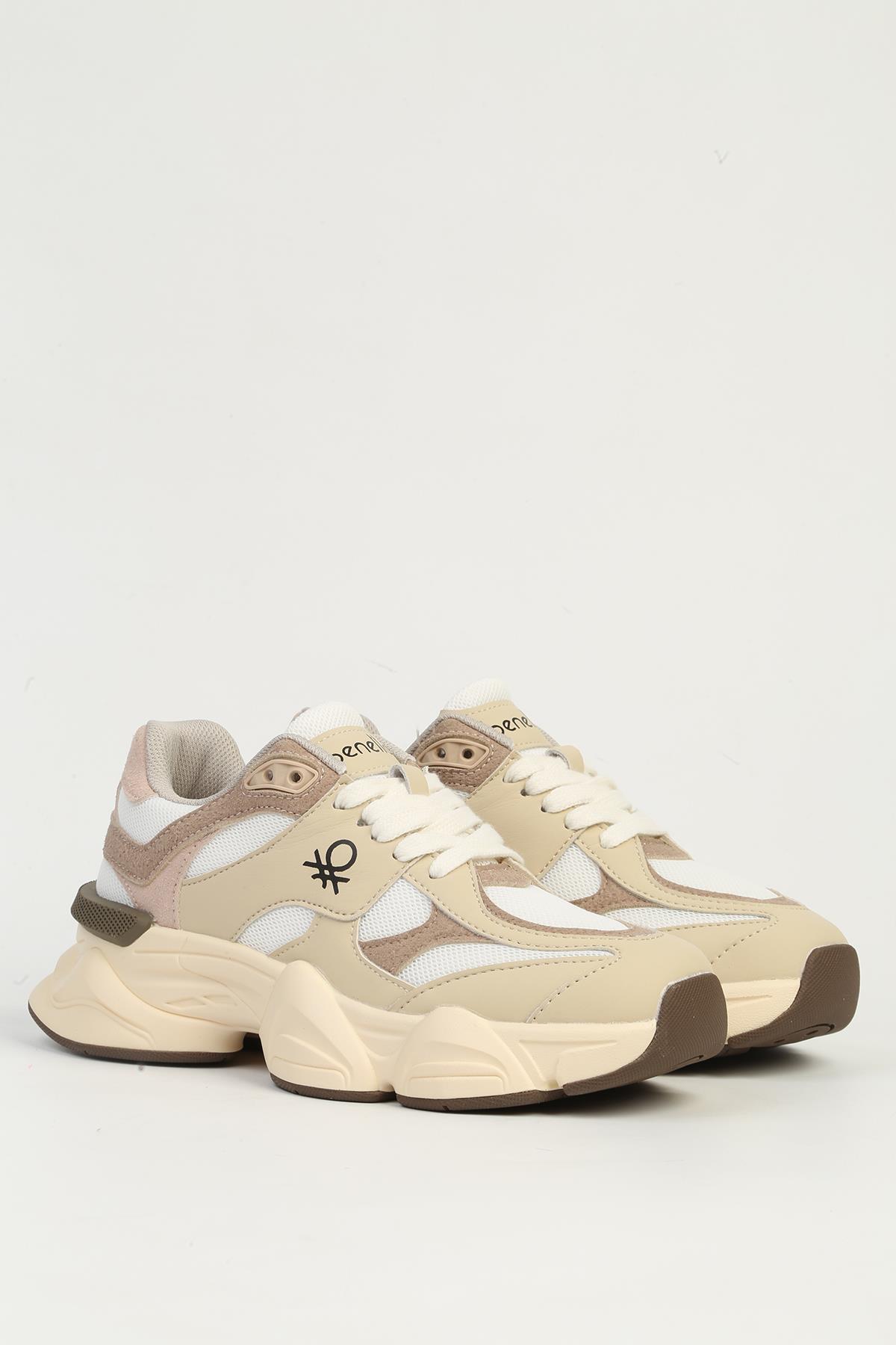 Bej Kadın Spor Ayakkabı BNI-11566 - Görsel 3