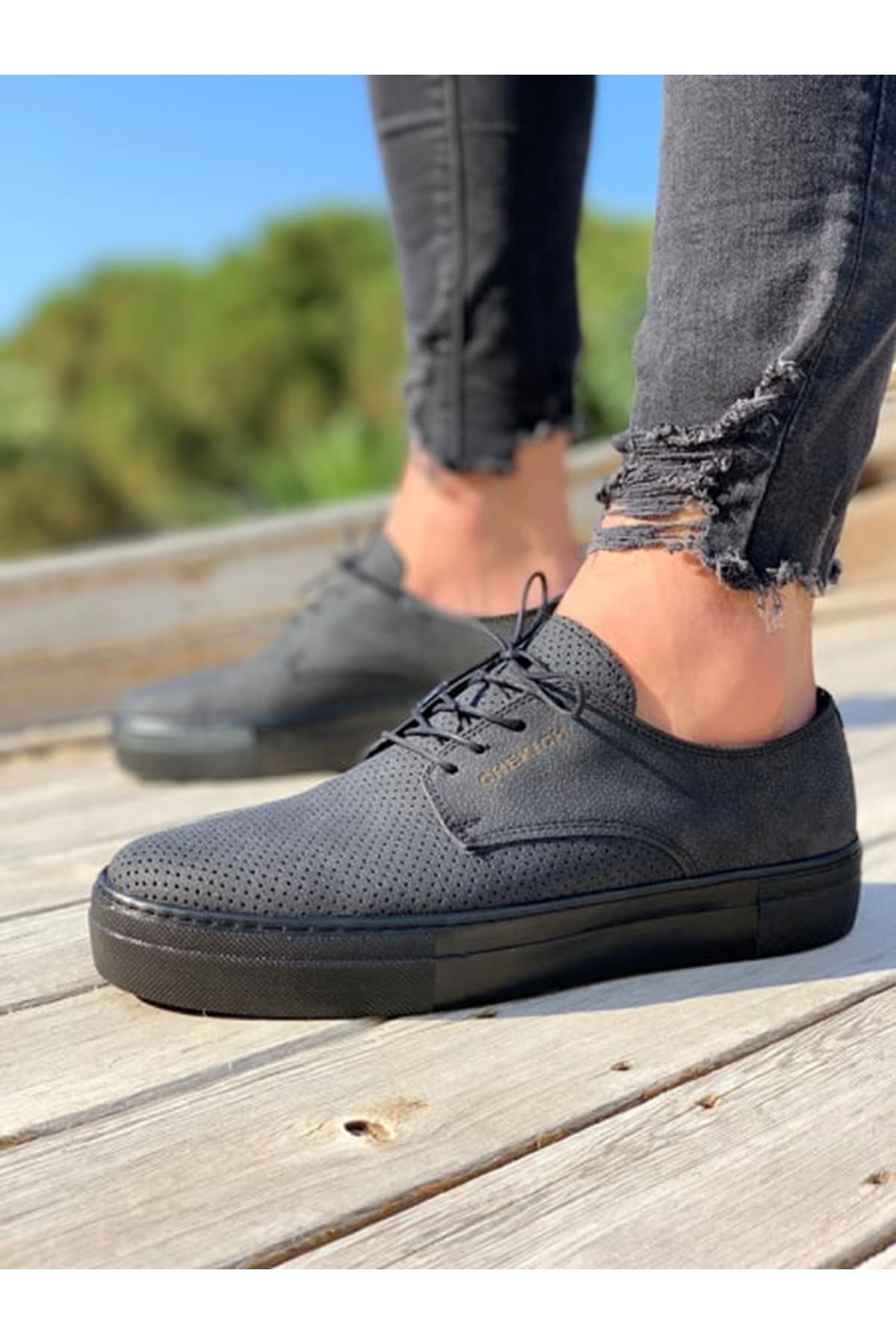 Bağcıklı Erkek Günlük Ayakkabı Siyah - Görsel 4