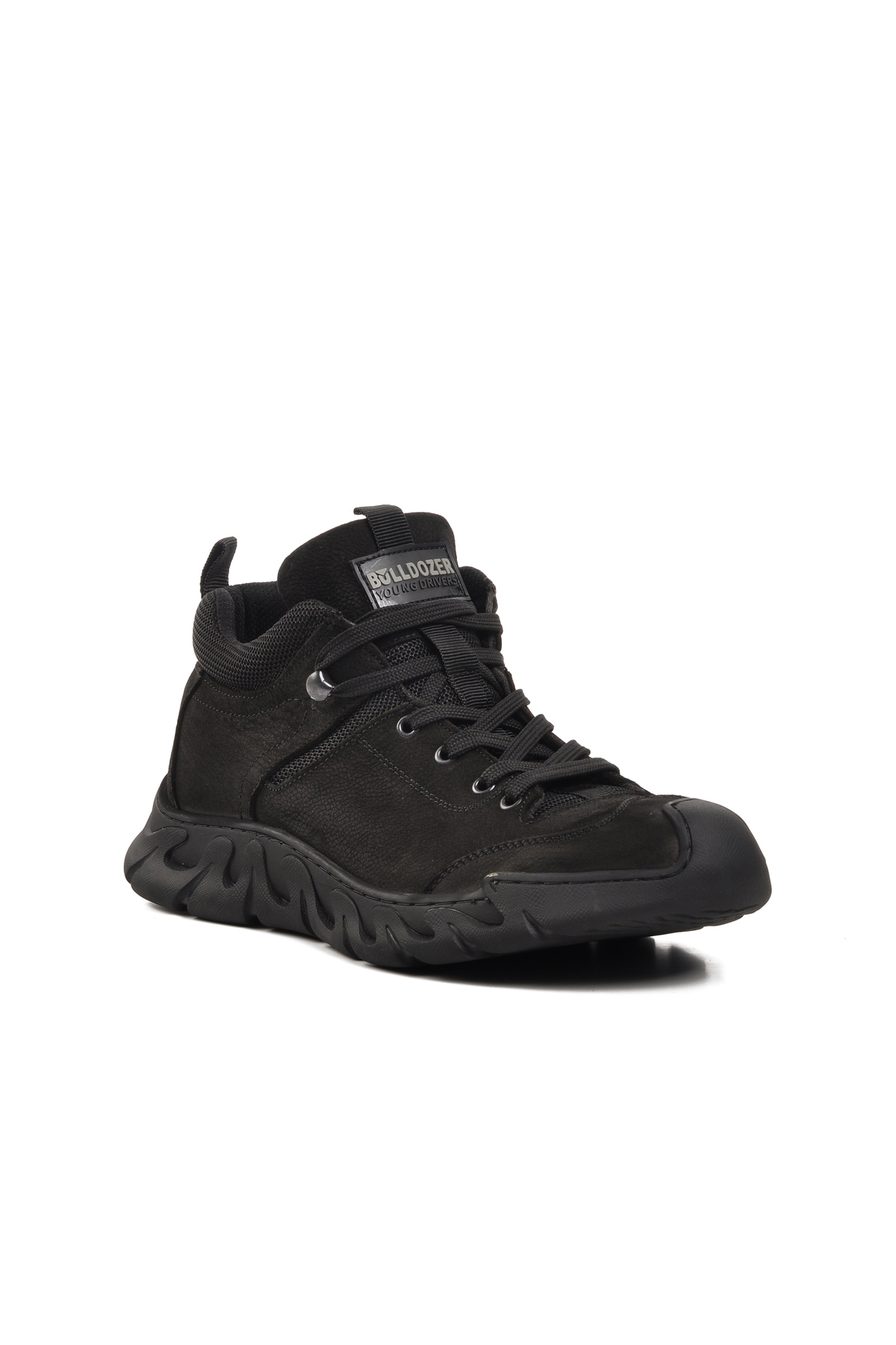 Siyah Nubuk Hakiki Deri Erkek Casual Ayakkabı - Görsel 4