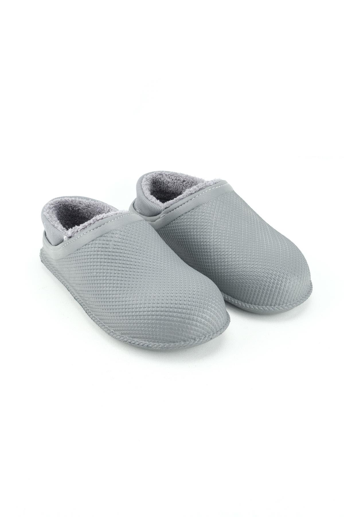 15336 Eva İçi Peluşlu Sessiz Taban Erkek Kışlık Ev Terliği - Görsel 4