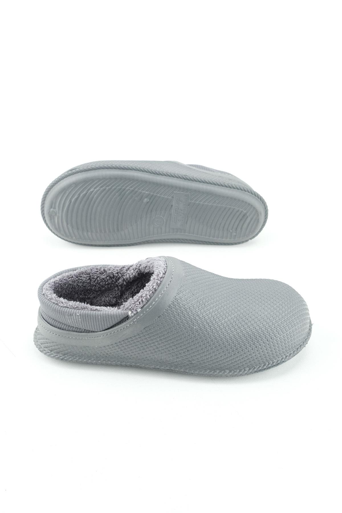 15336 Eva İçi Peluşlu Sessiz Taban Erkek Kışlık Ev Terliği - Görsel 6