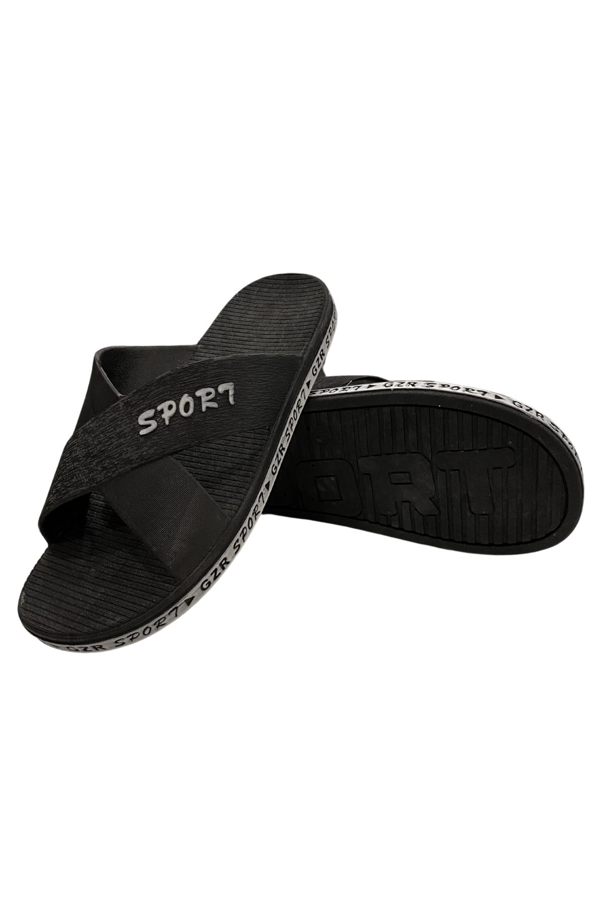 13090 Erkek Kaydırmaz Deniz Plaj Havuz Banyo Günlük Terlik - Görsel 6