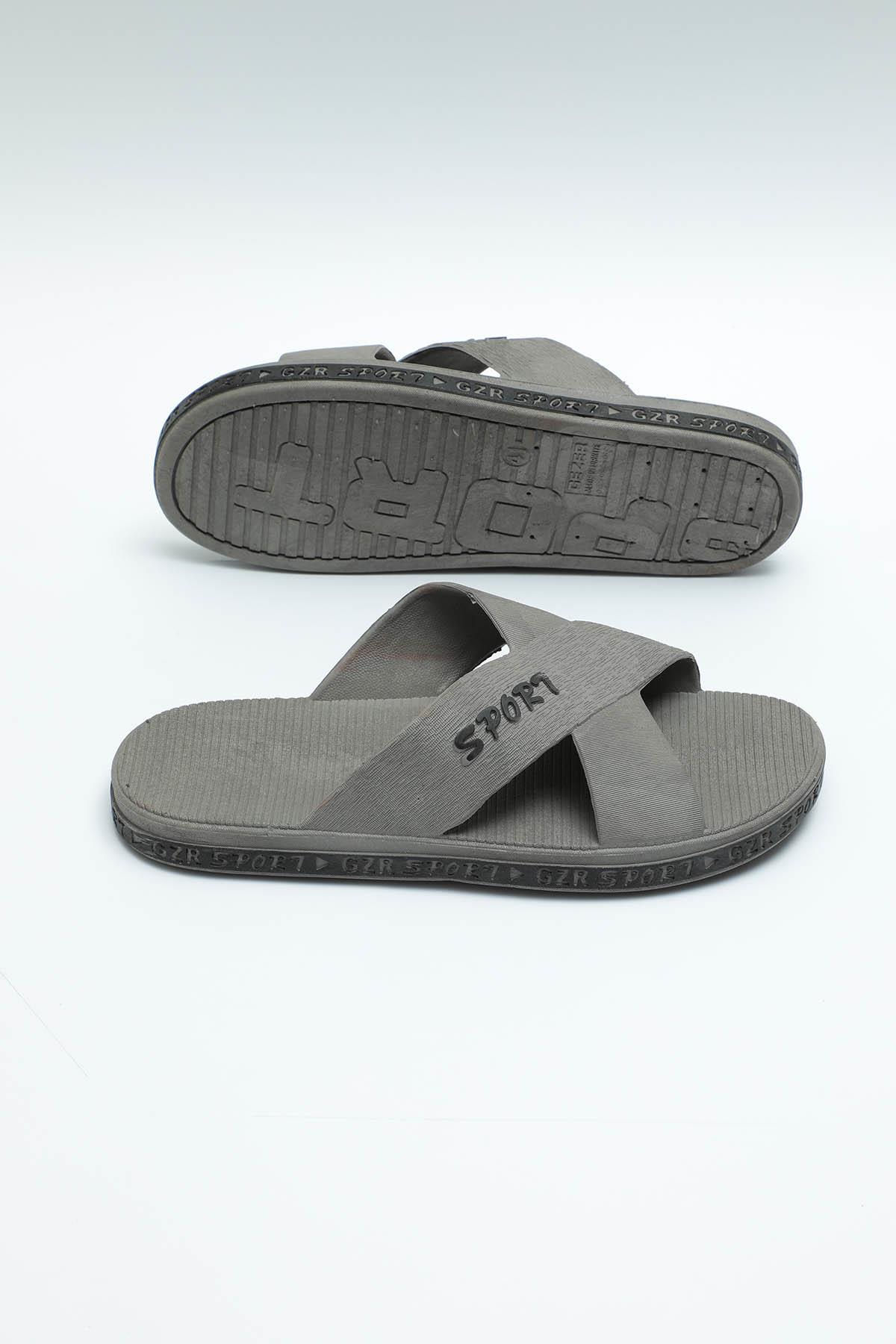 13090 Erkek Kaydırmaz Deniz Plaj Havuz Banyo Günlük Terlik - Görsel 6