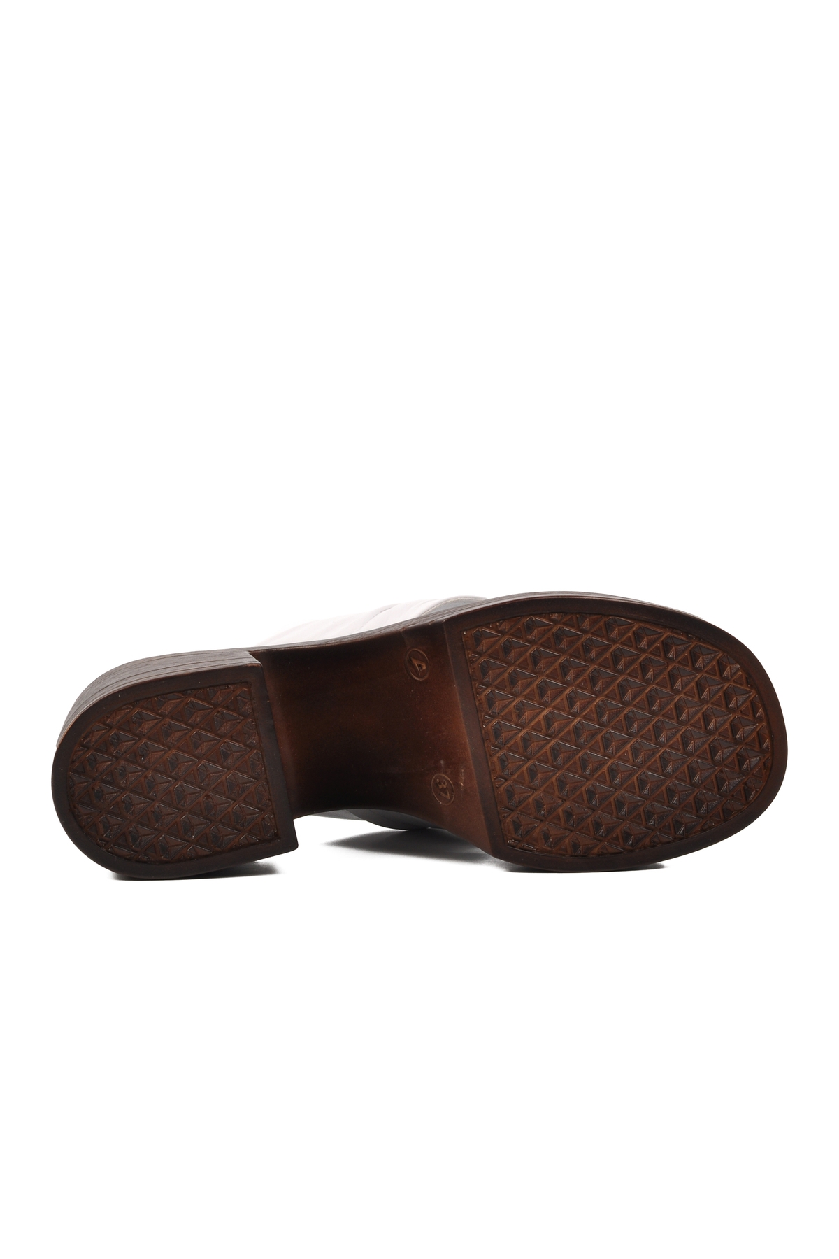 Aspor Beyaz Kadın Topuklu Terlik - Görsel 6