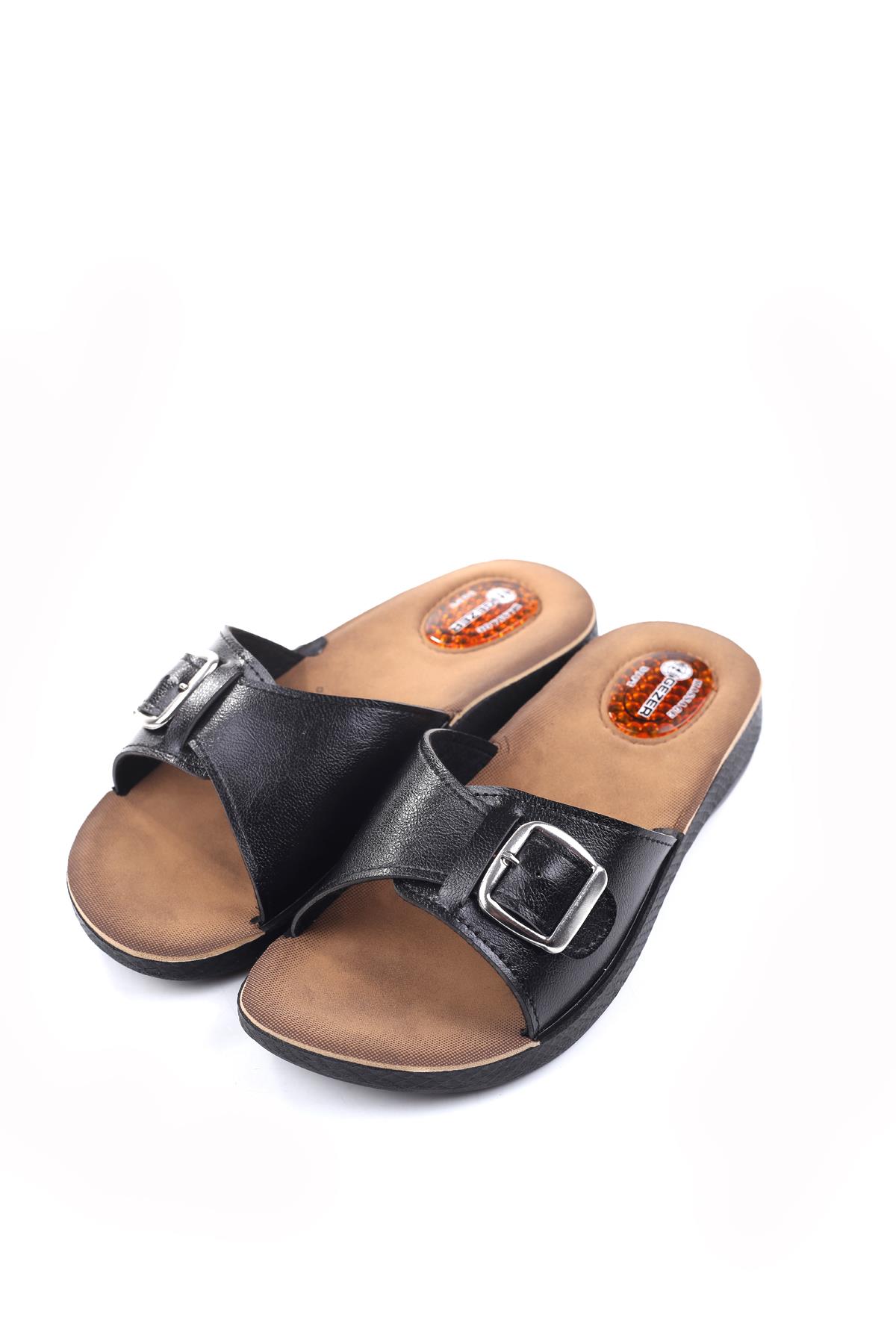 10826 Massage Soft Taban Günlük Tokalı Kadın Terlik - Görsel 3