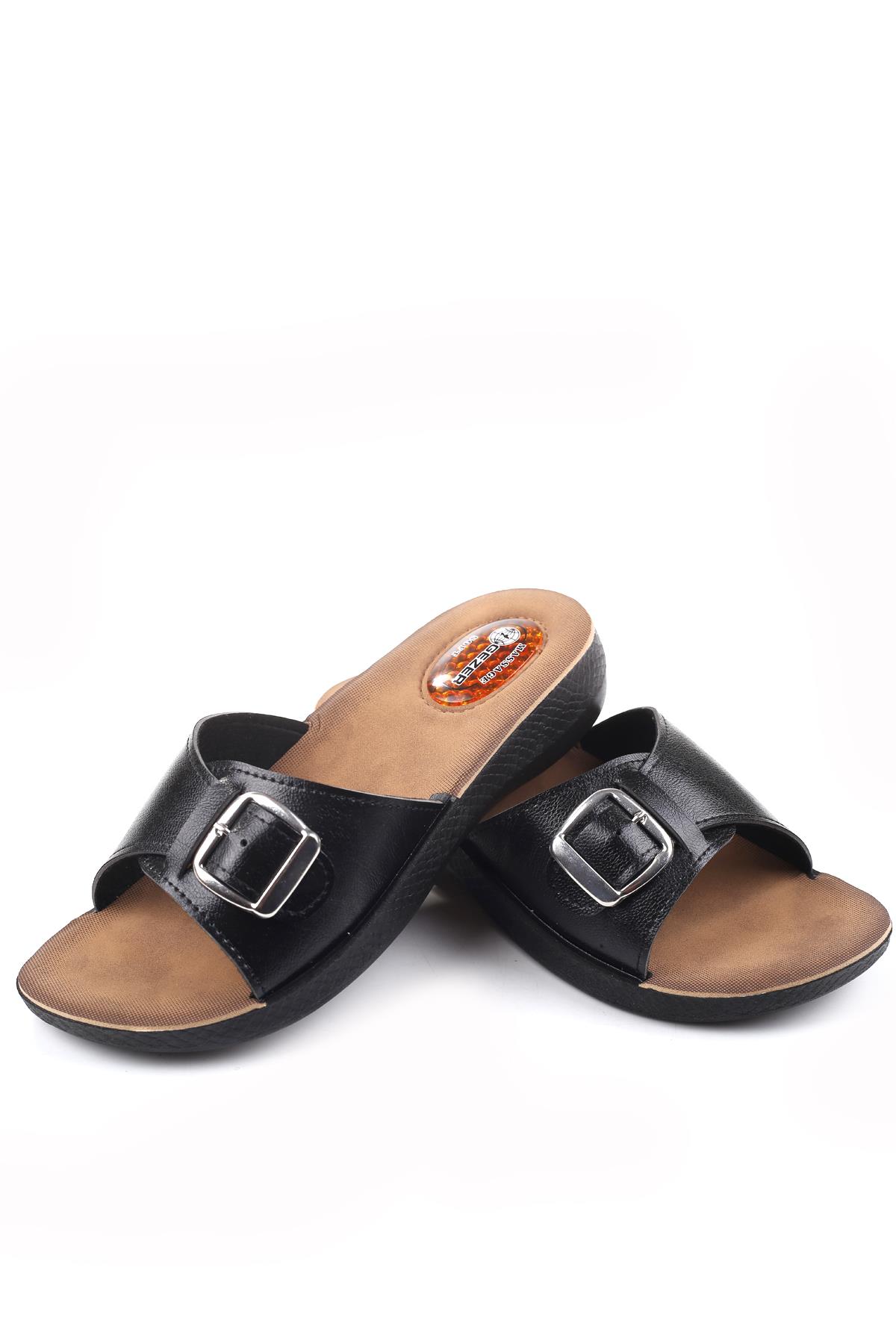 10826 Massage Soft Taban Günlük Tokalı Kadın Terlik - Görsel 4