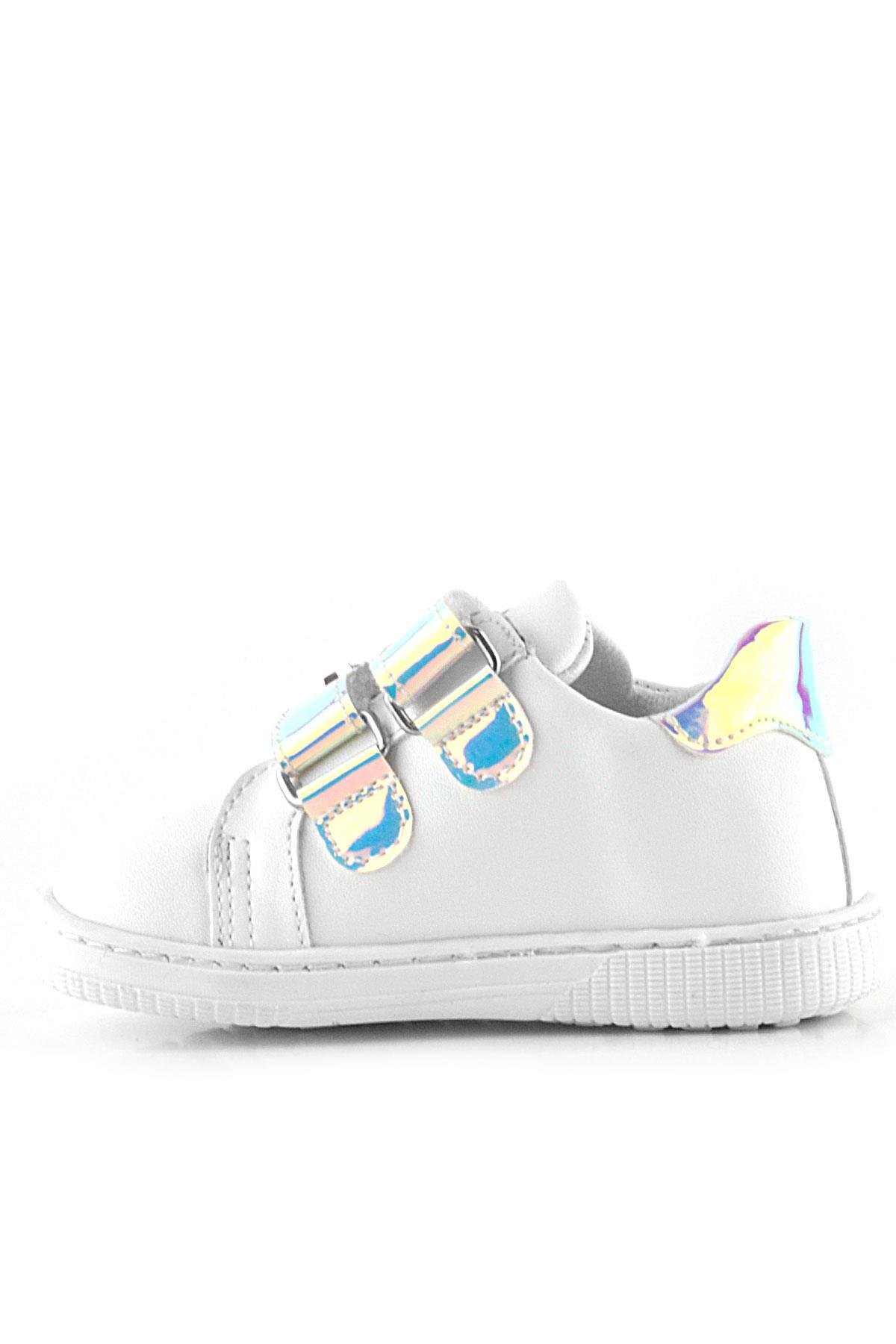 Artico Miclou Beyaz Cırtlı Yıldız Detaylı Kız Bebek Spor Ayakkabı - Görsel 5
