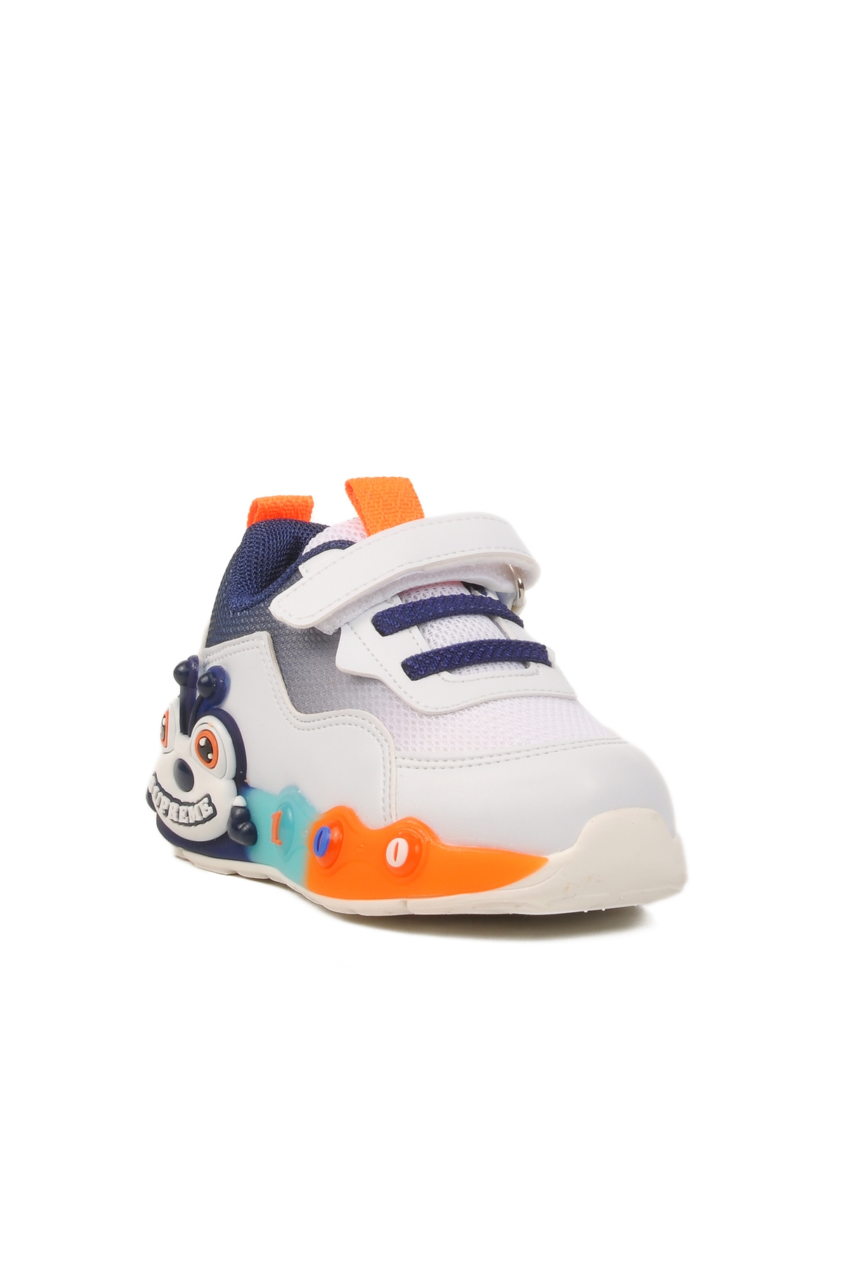 Beyaz Cırtlı Hafifi Unisex Çocuk Spor Ayakkabı 1905 B - Görsel 4