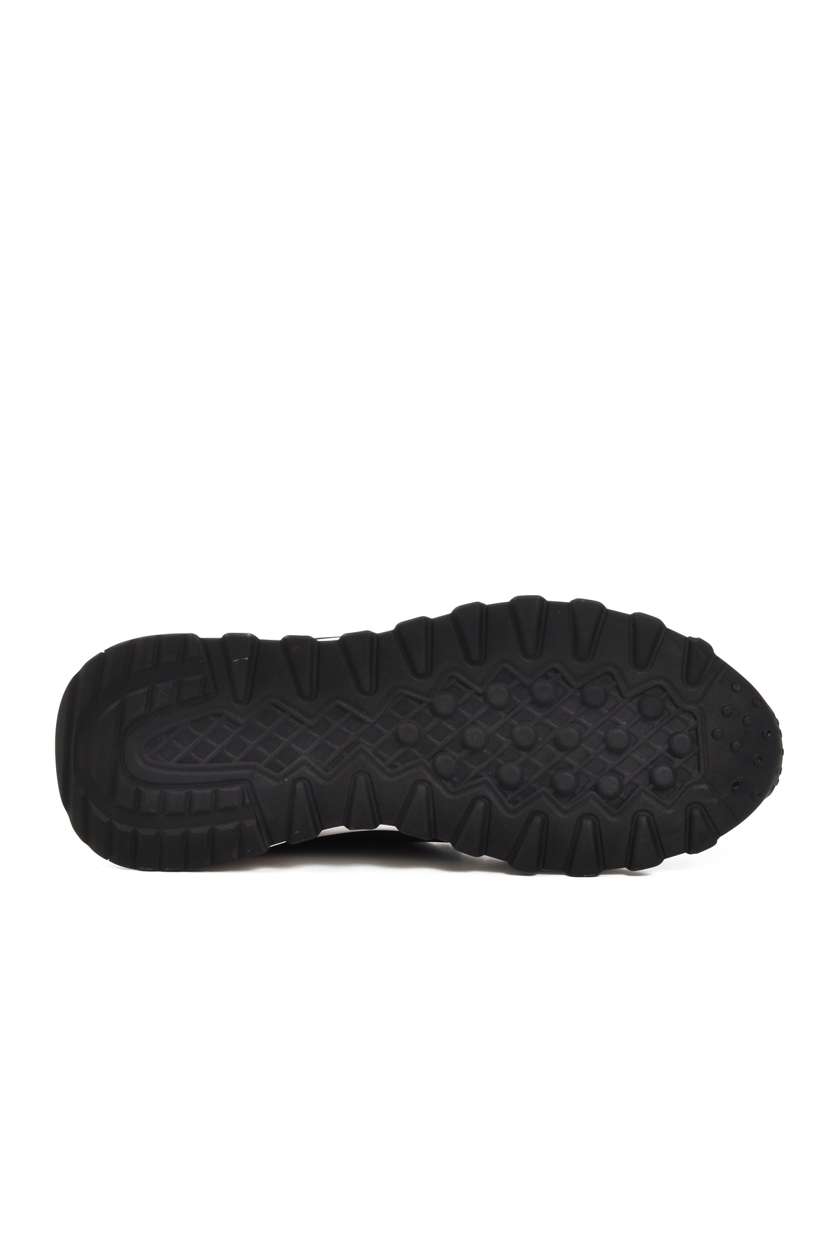 Siyah Beyaz Fileli Hafif Erkek Spor Ayakkabı Disc M - Görsel 6