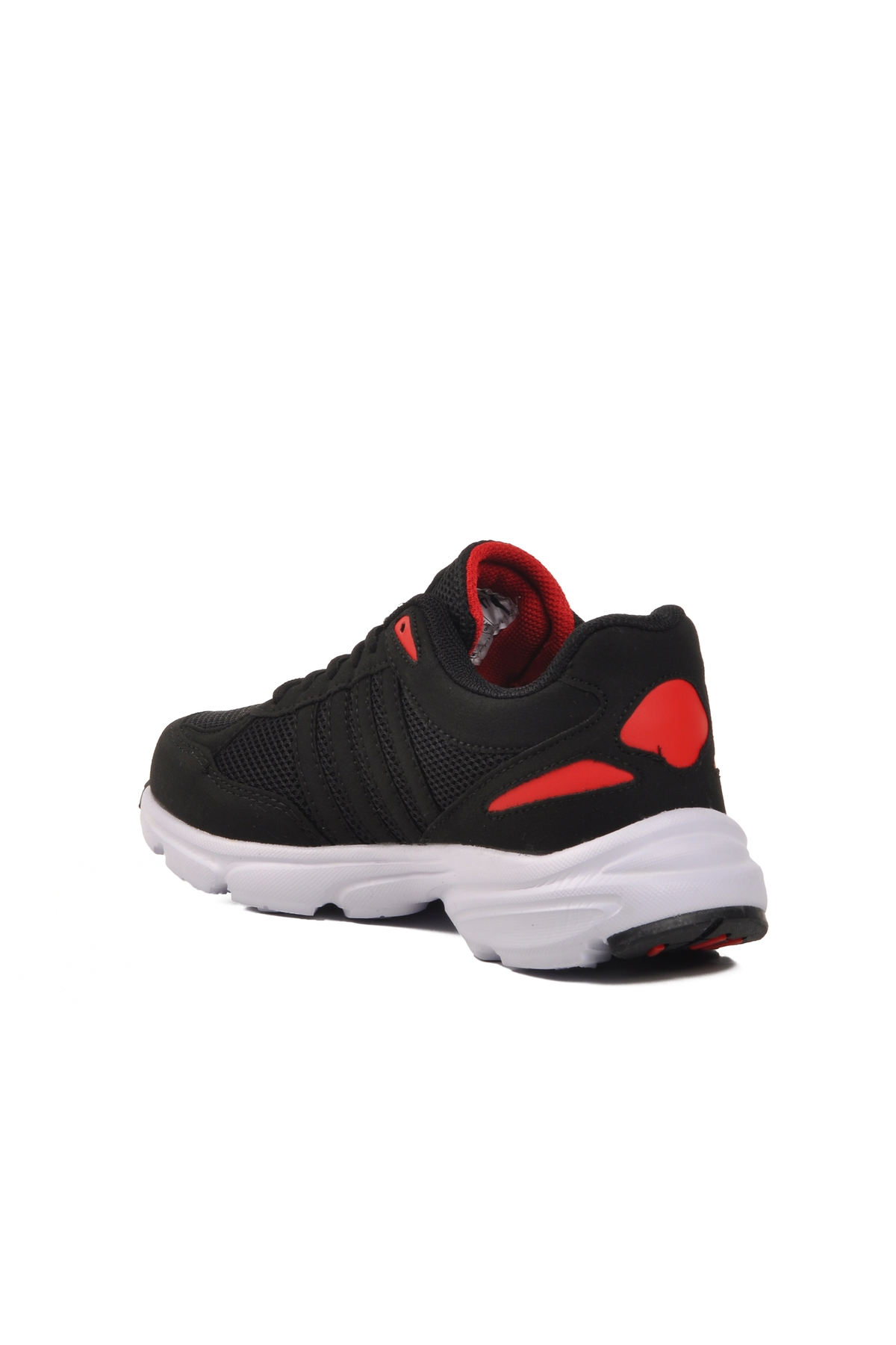 Siyah Beyaz Fileli Hafif Unisex Spor Ayakkabı Disc G - Görsel 5