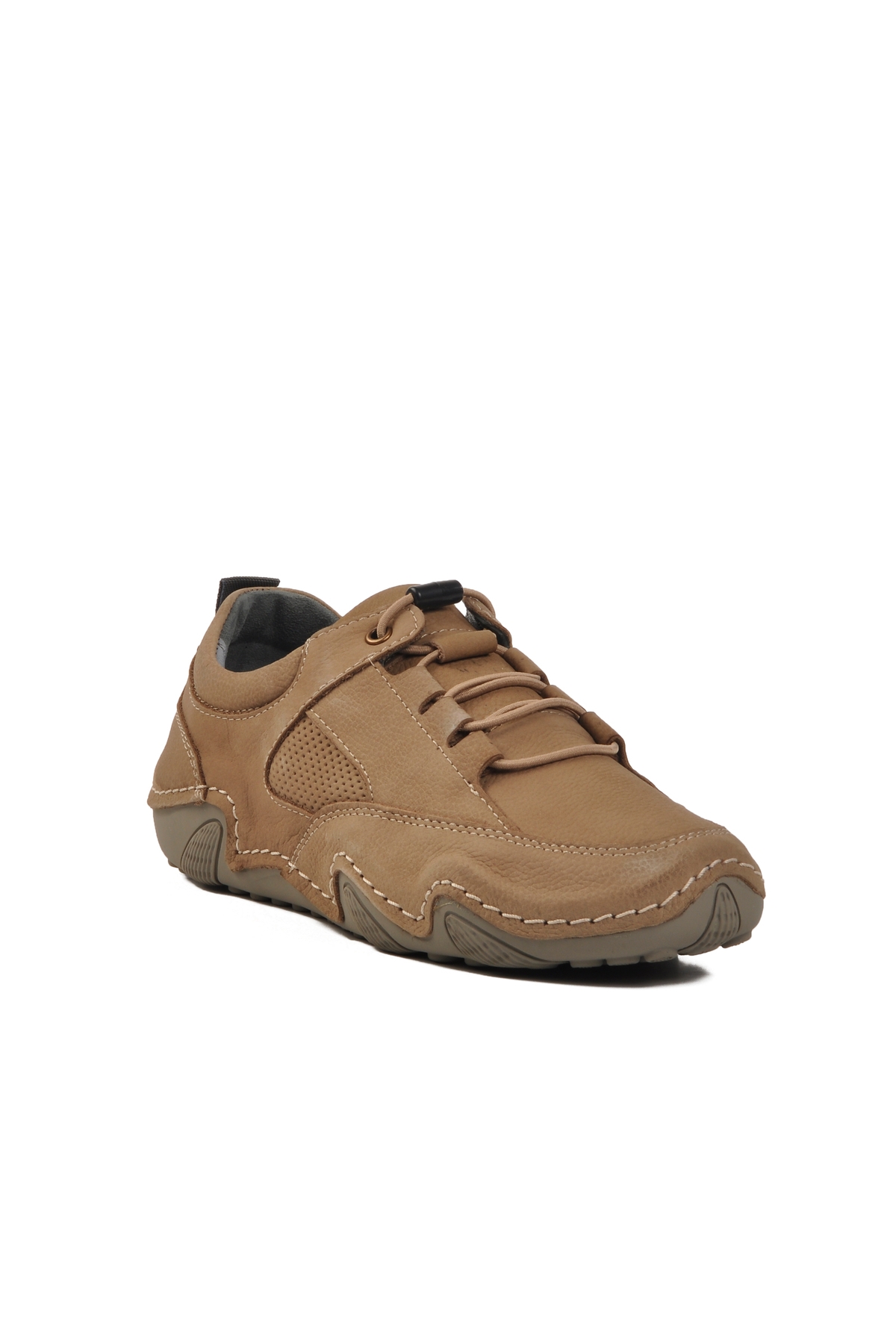 Vizon Nubuk Hakiki Deri Kadın Casual Ayakkabı 128 Z - Görsel 4