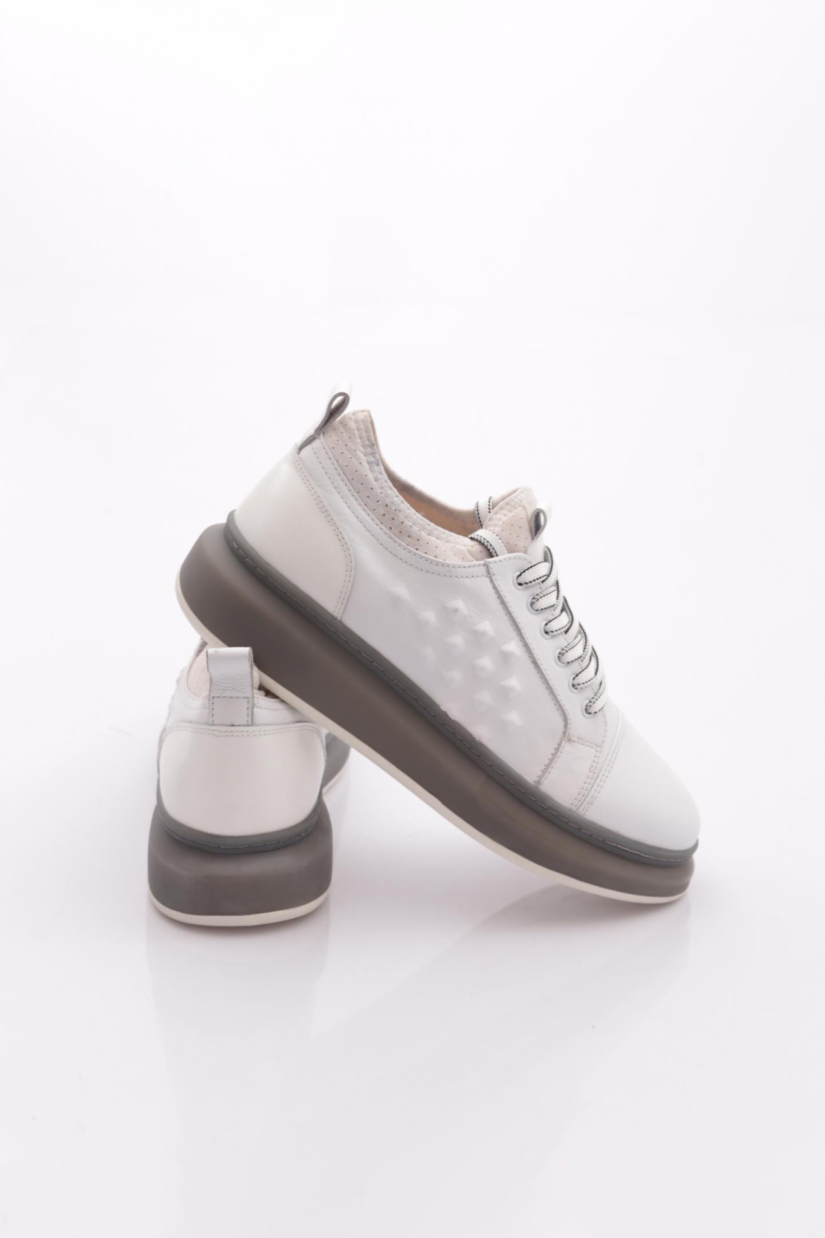 17226-Ss Erkek Bağcıklı Casual Sneacker Ayakkabı - Görsel 4