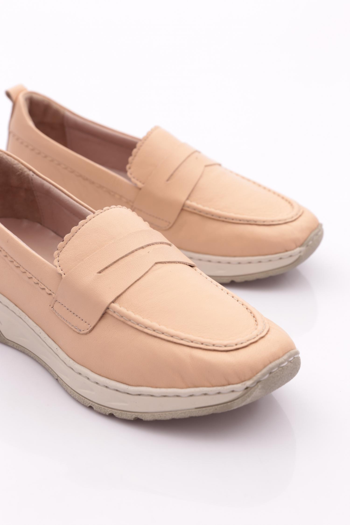 P48 Kadin Şeritli Comfort Ayakkabi - Görsel 5