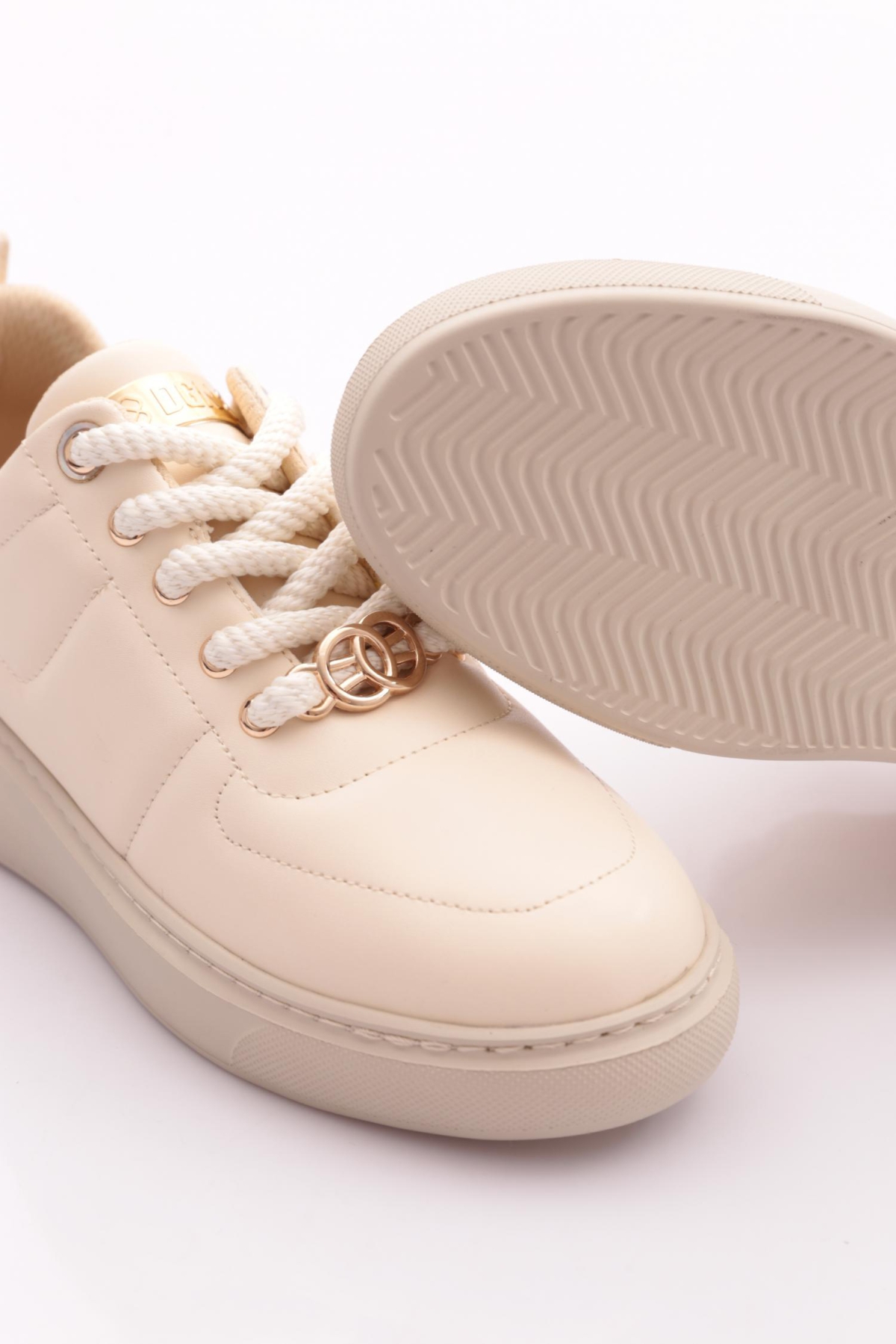 B1009 Kadin Aksesuarli Sneakers Ayakkabi - Görsel 5