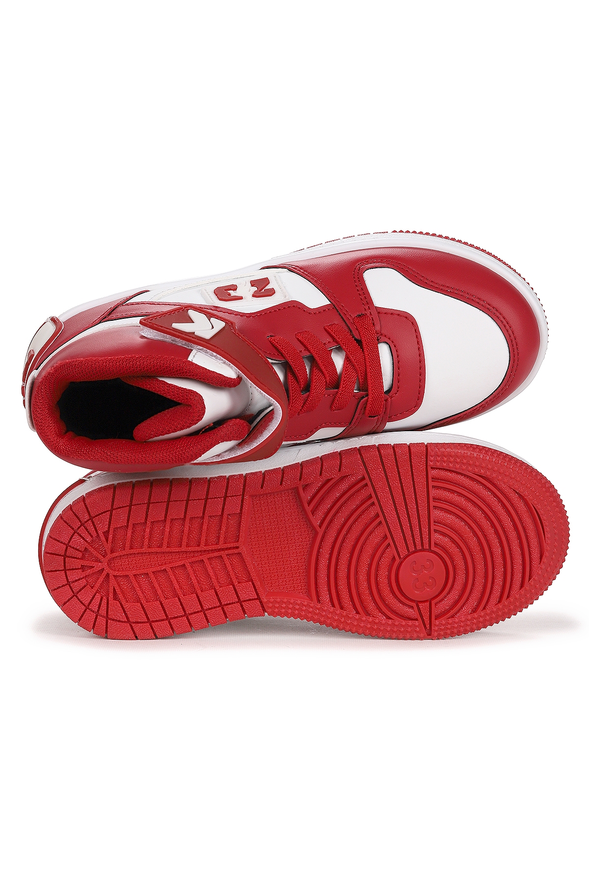 Carde Günlük Cırtlı Kız Çocuk Spor Ayakkabı Kırmızı - Görsel 6