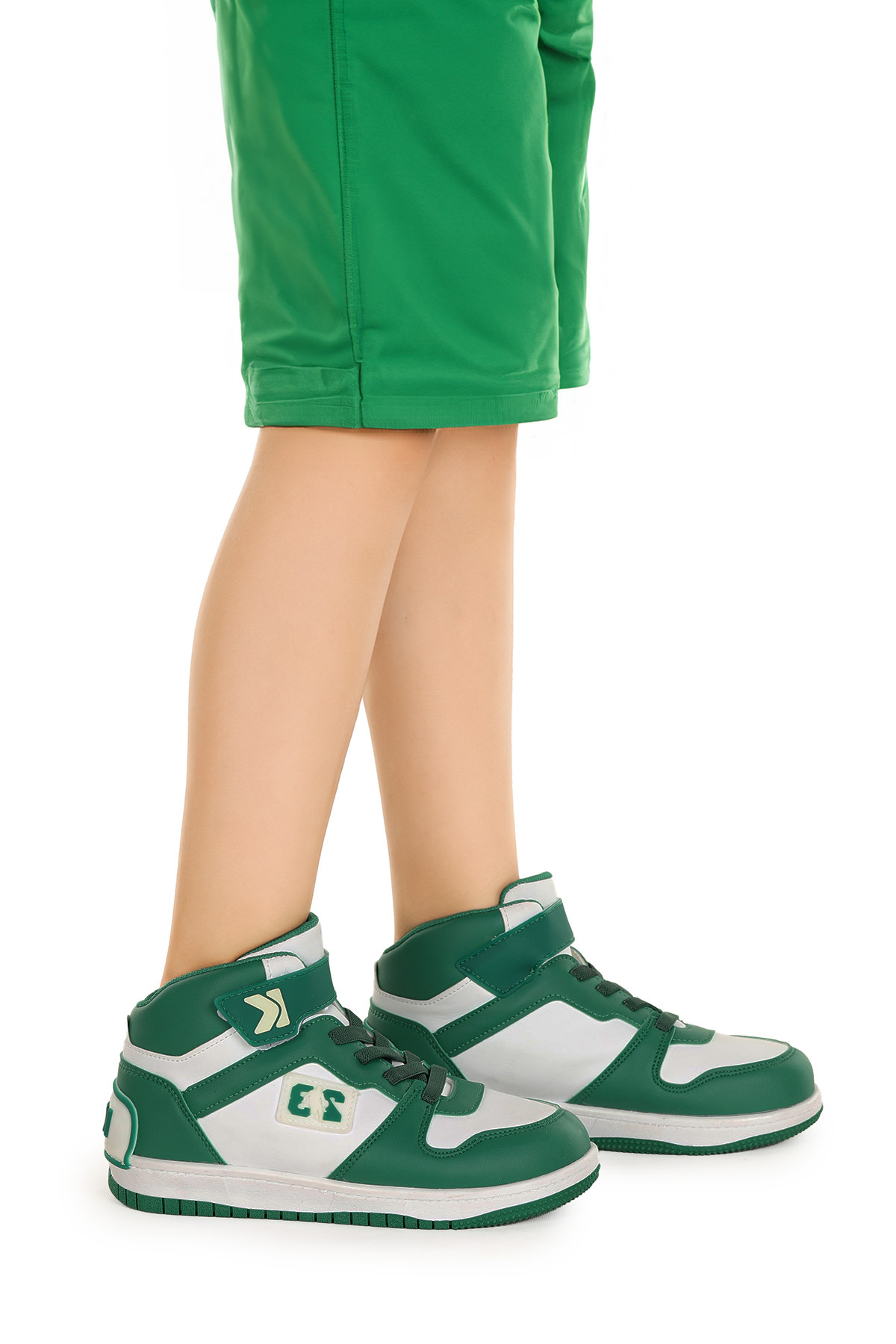 Carde Günlük Cırtlı Erkek Çocuk Spor Ayakkabı Yeşil - Görsel 2