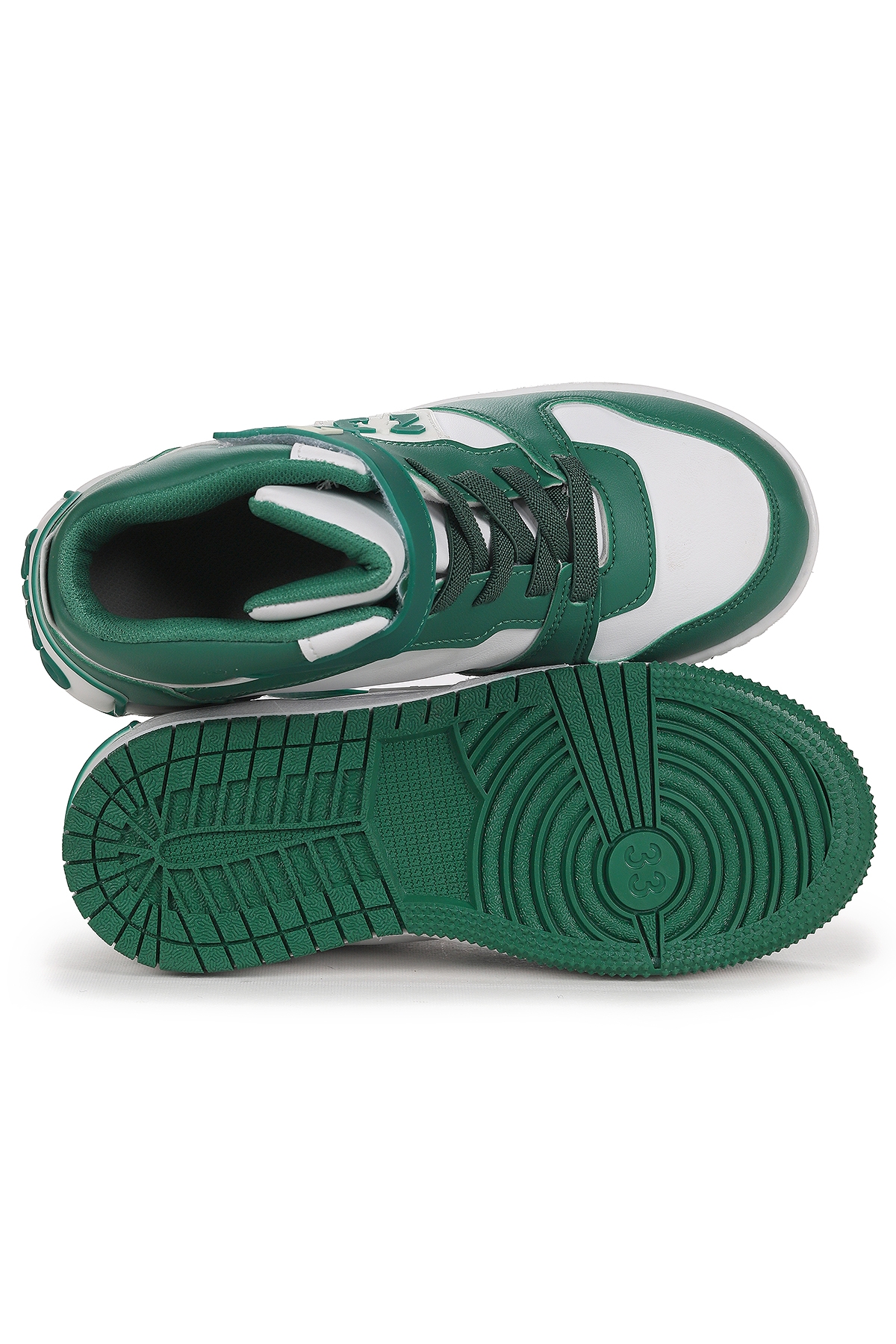 Carde Günlük Cırtlı Erkek Çocuk Spor Ayakkabı Yeşil - Görsel 6
