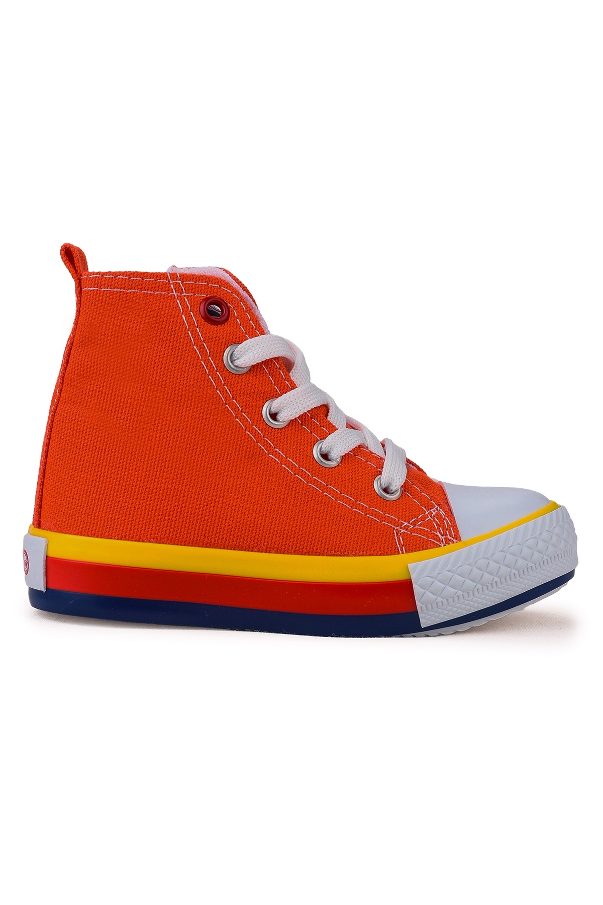 Tinna Bağcıklı Erkek Bebek Boğazlı Keten Spor Ayakkabı Turuncu - Görsel 5