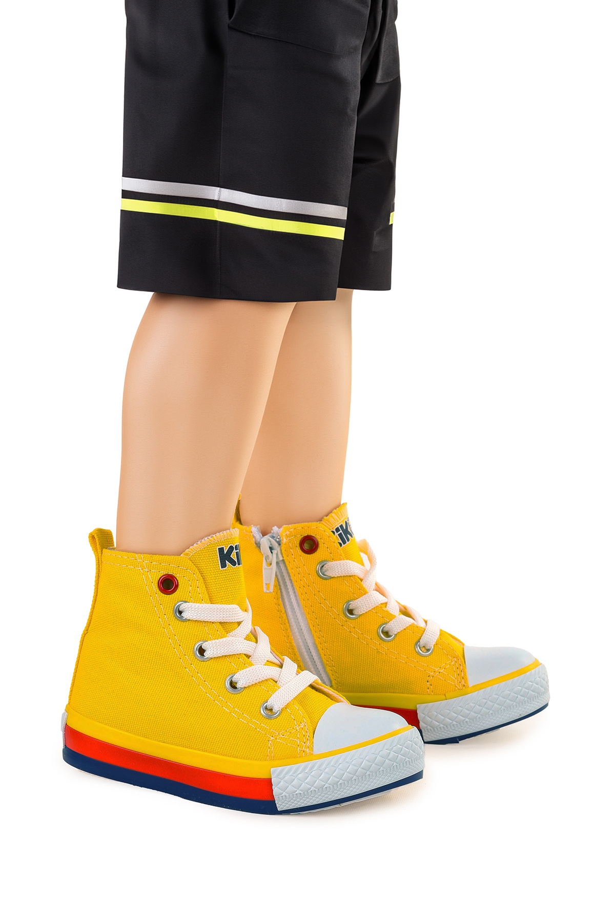 Tinna Bağcıklı Erkek Bebek Boğazlı Keten Spor Ayakkabı Sarı - Görsel 2