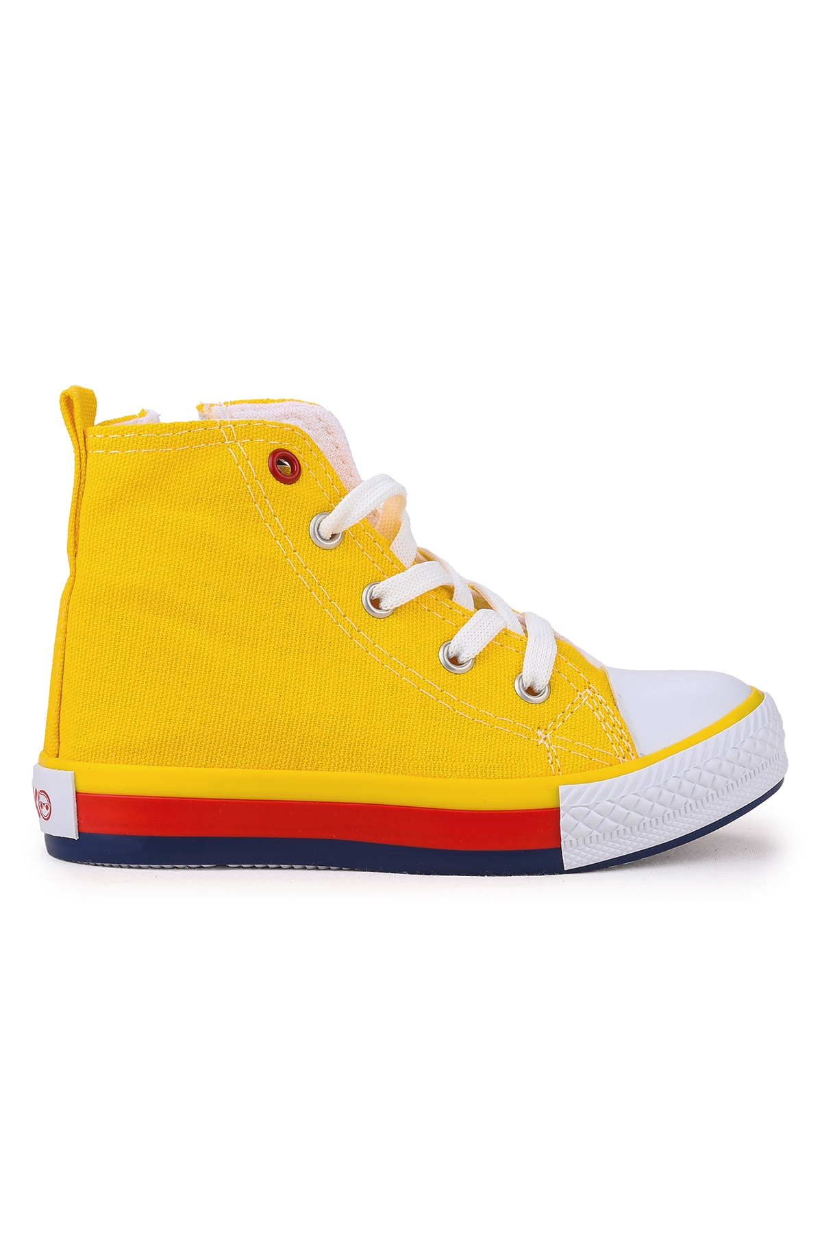 Tinna Bağcıklı Erkek Çocuk Boğazlı Keten Spor Ayakkabı Sarı - Görsel 5