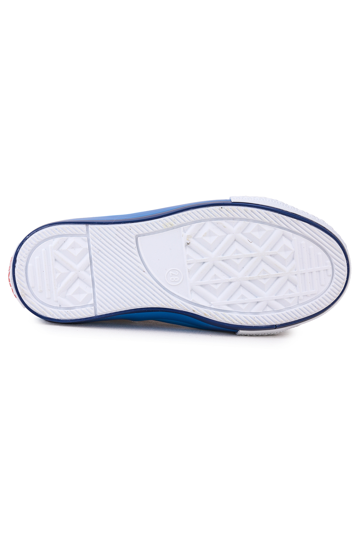 Tinna Bağcıklı Erkek Çocuk Boğazlı Keten Spor Ayakkabı Beyaz - Mavi - Görsel 6