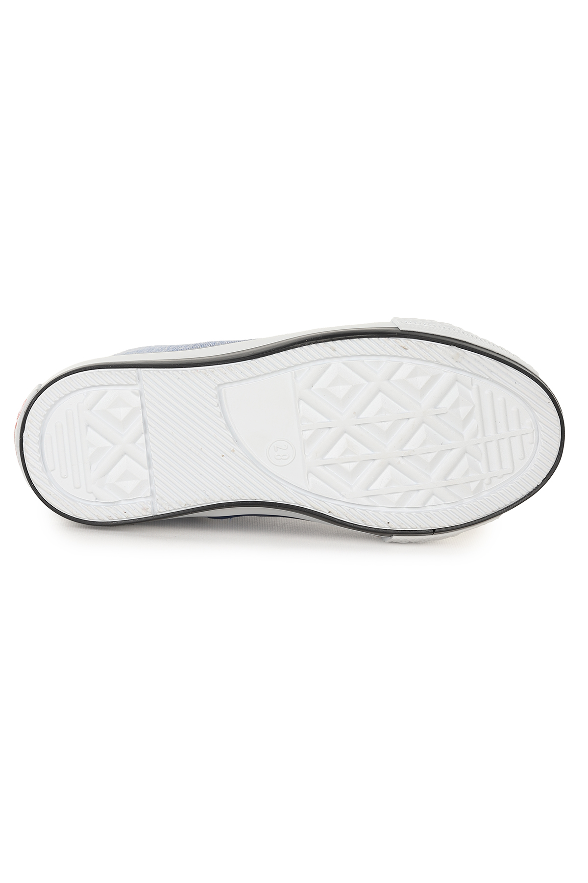 Tinna Bağcıklı Erkek Çocuk Boğazlı Keten Spor Ayakkabı Kot Mavi - Görsel 6