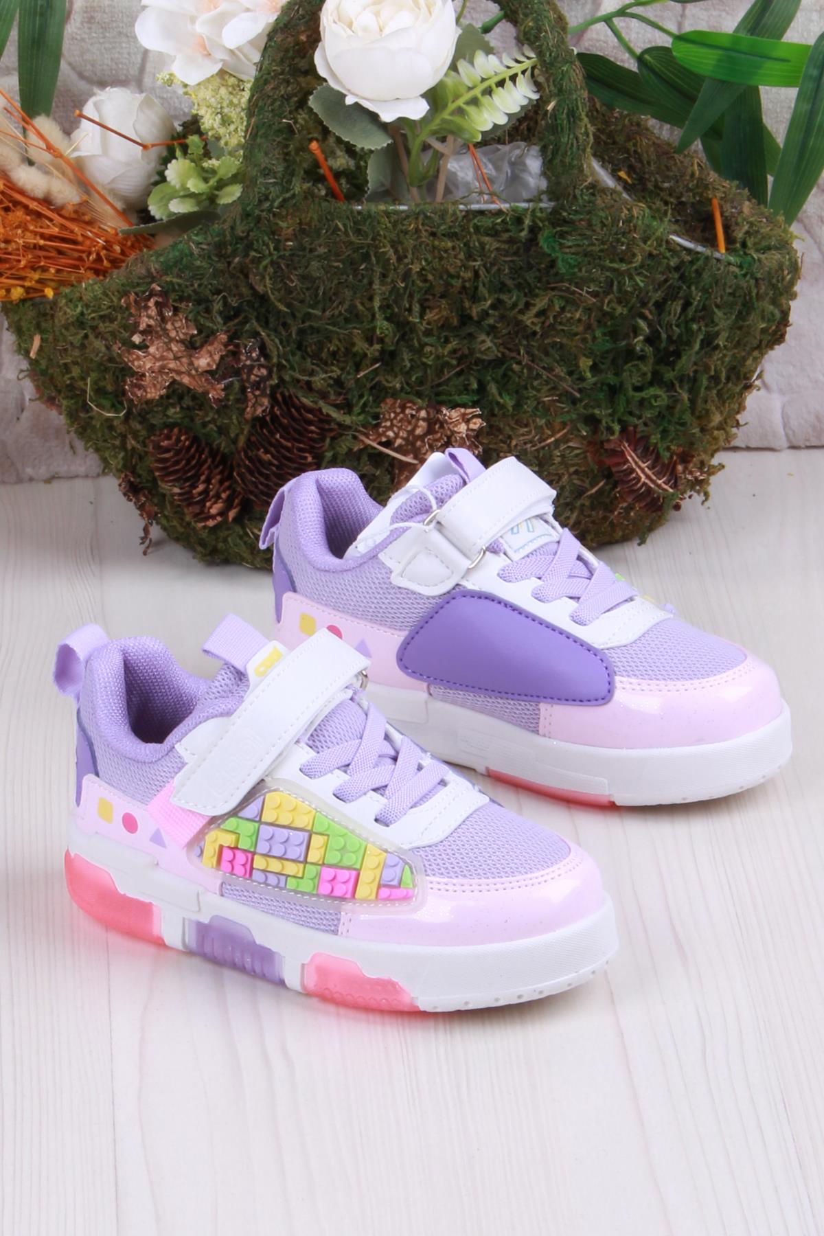 Cool Legos Rahat Hafif Sneaker Işıklı Kız Çocuk Ayakkabı - Görsel 2
