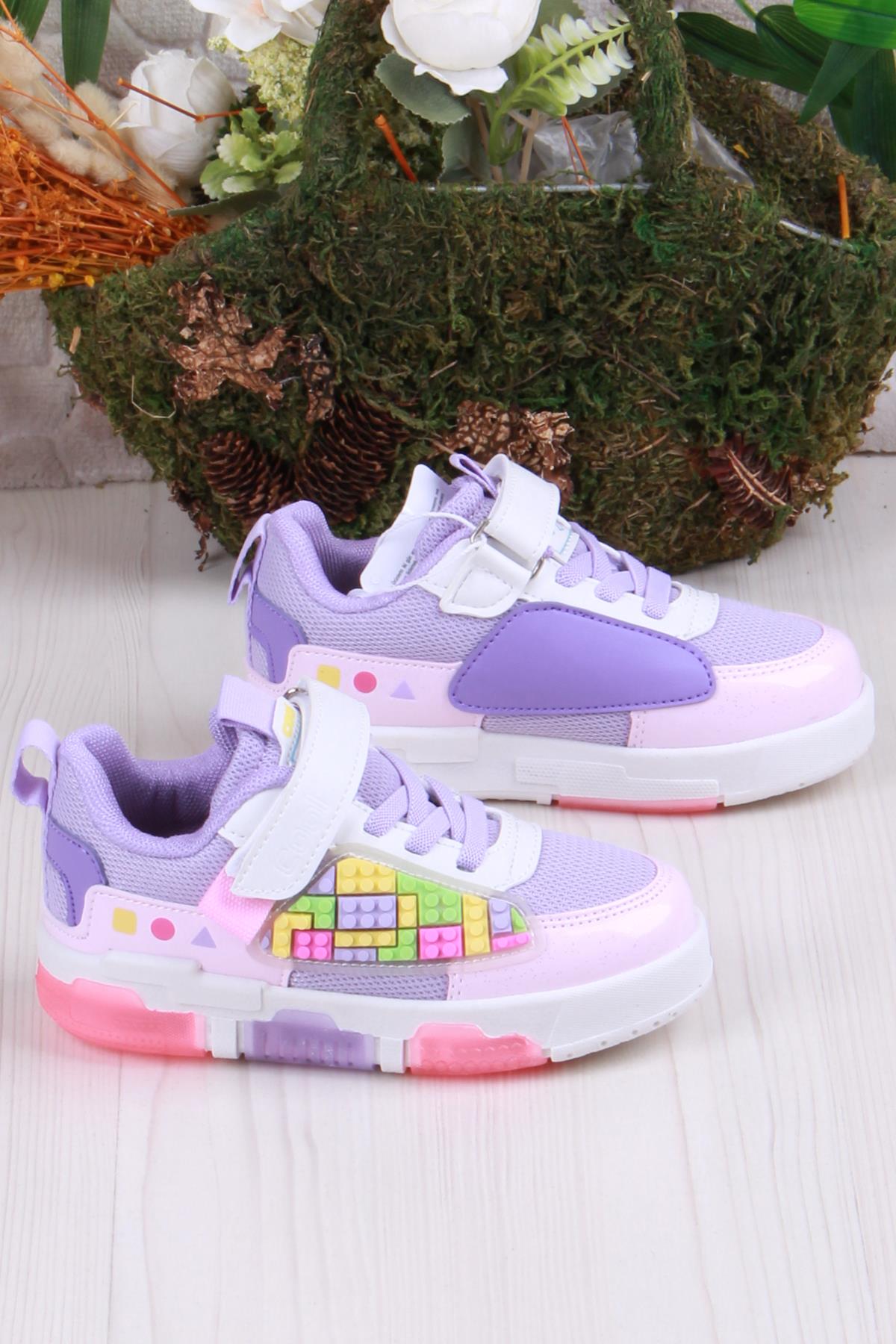 Cool Legos Rahat Hafif Sneaker Işıklı Kız Çocuk Ayakkabı - Görsel 3