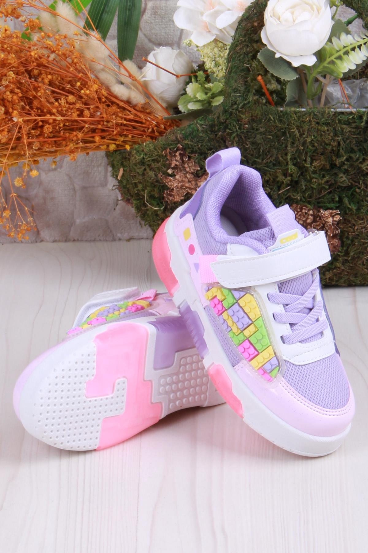 Cool Legos Rahat Hafif Sneaker Işıklı Kız Çocuk Ayakkabı - Görsel 5