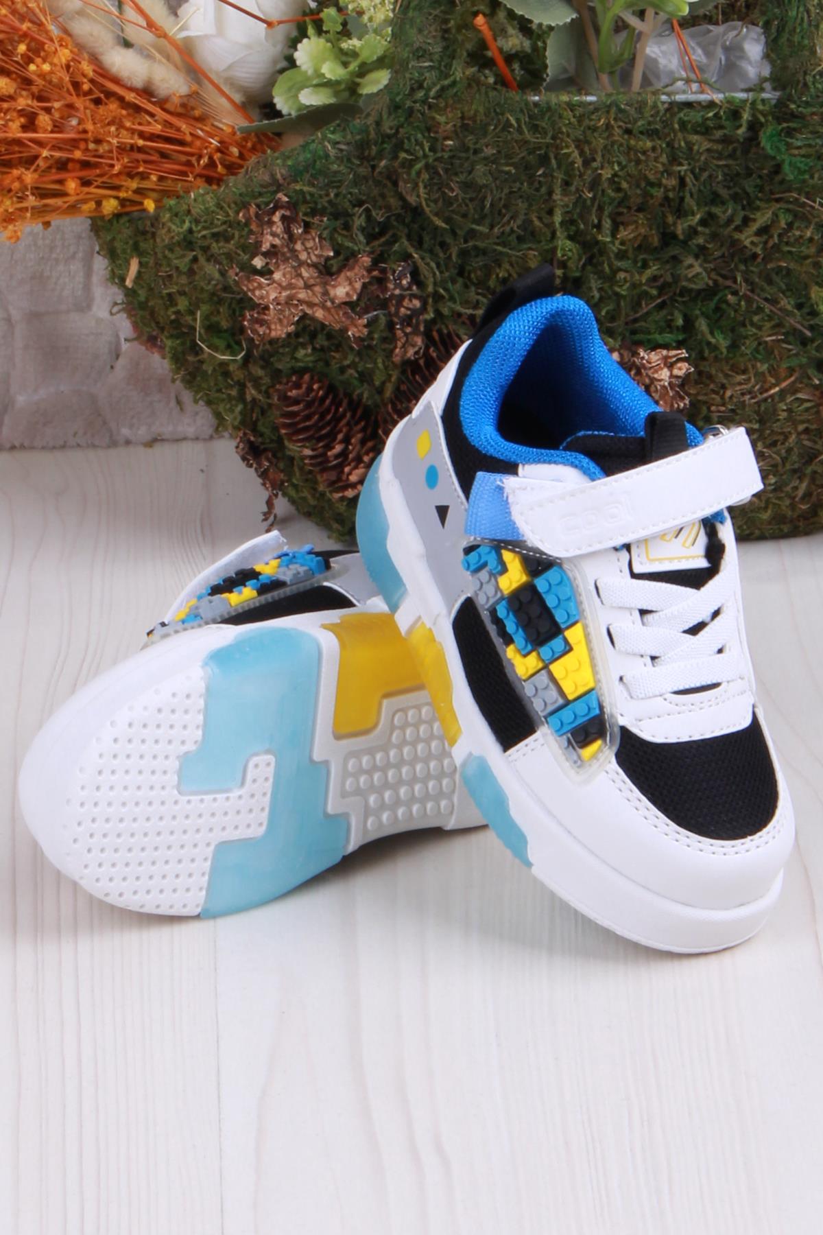 Cool Legos Rahat Hafif Sneaker Işıklı Erkek Çocuk Ayakkabı - Görsel 5