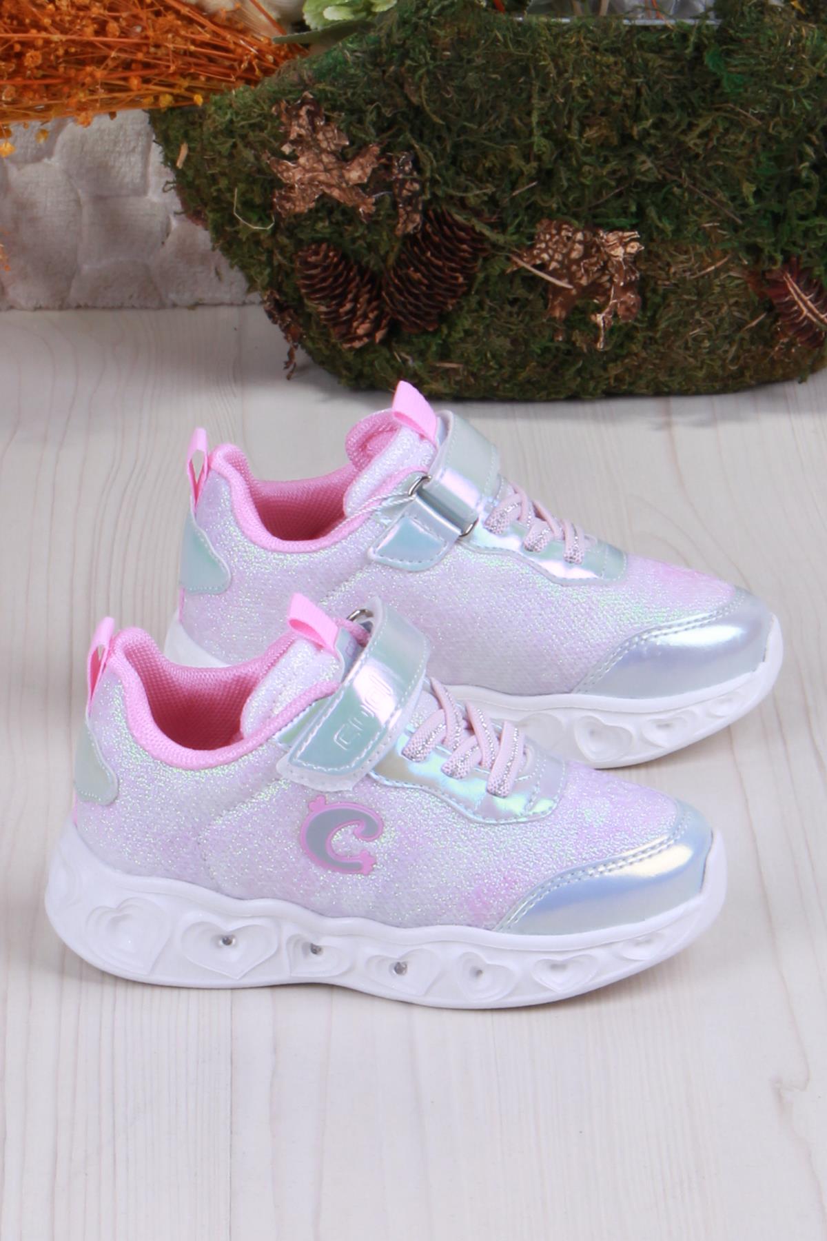 Cool Yuki Rahat Hafif Sneaker Işıklı Kız Çocuk Ayakkabı - Görsel 3