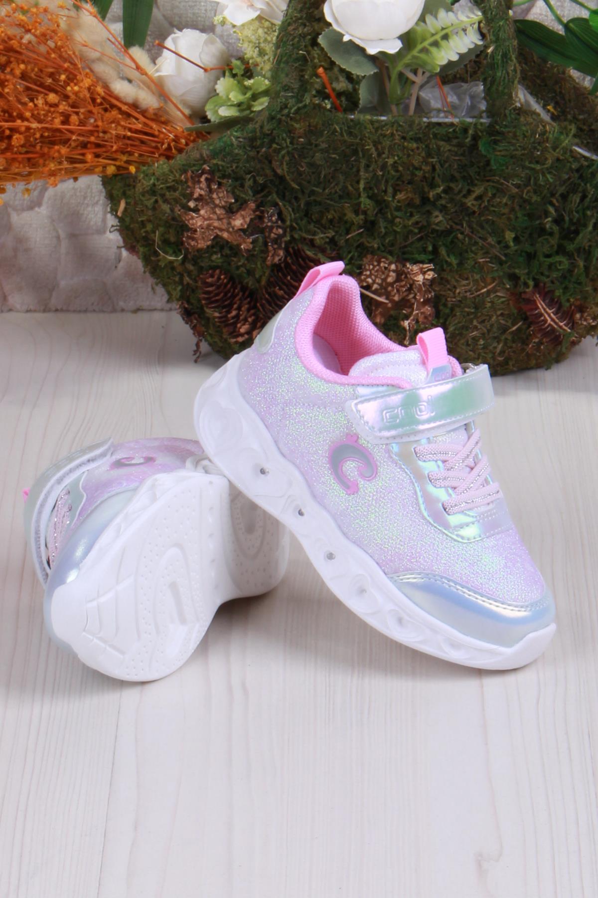 Cool Yuki Rahat Hafif Sneaker Işıklı Kız Çocuk Ayakkabı - Görsel 5
